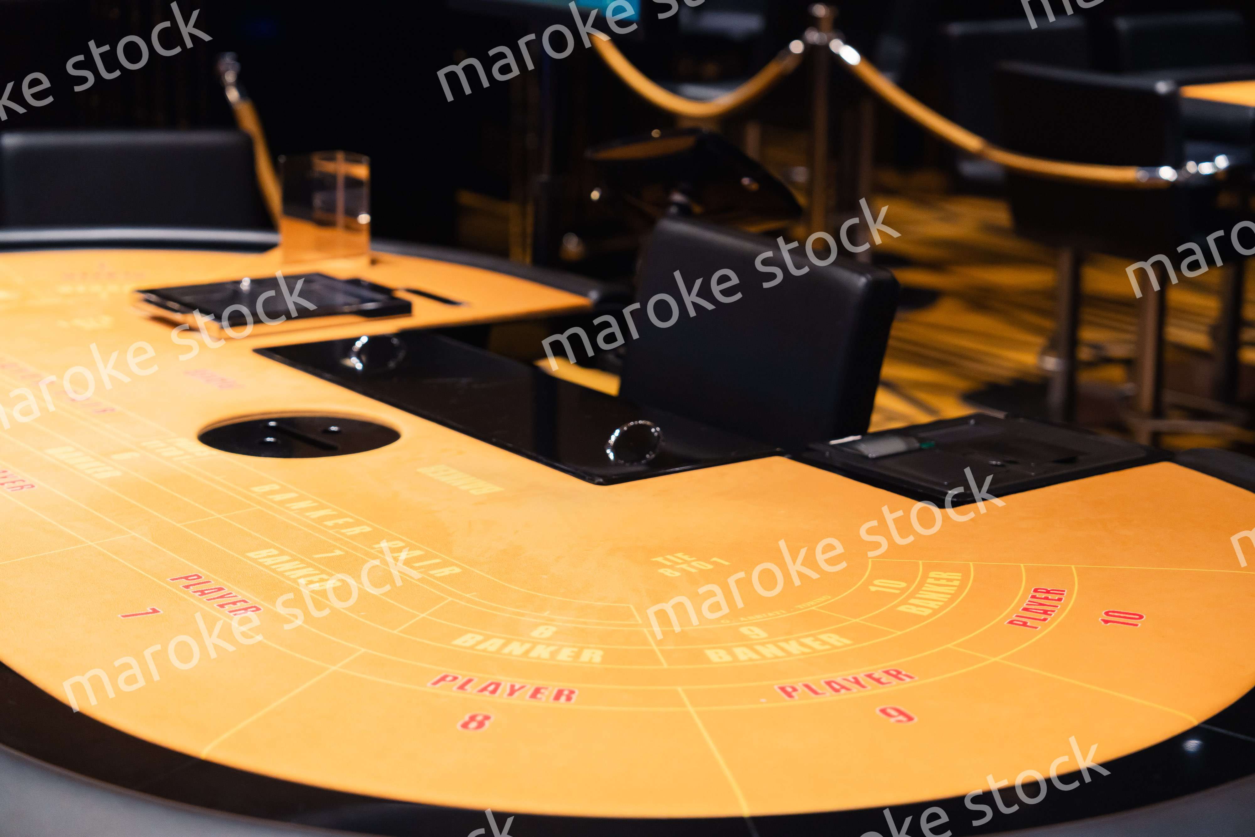 誰もいないカジノ台