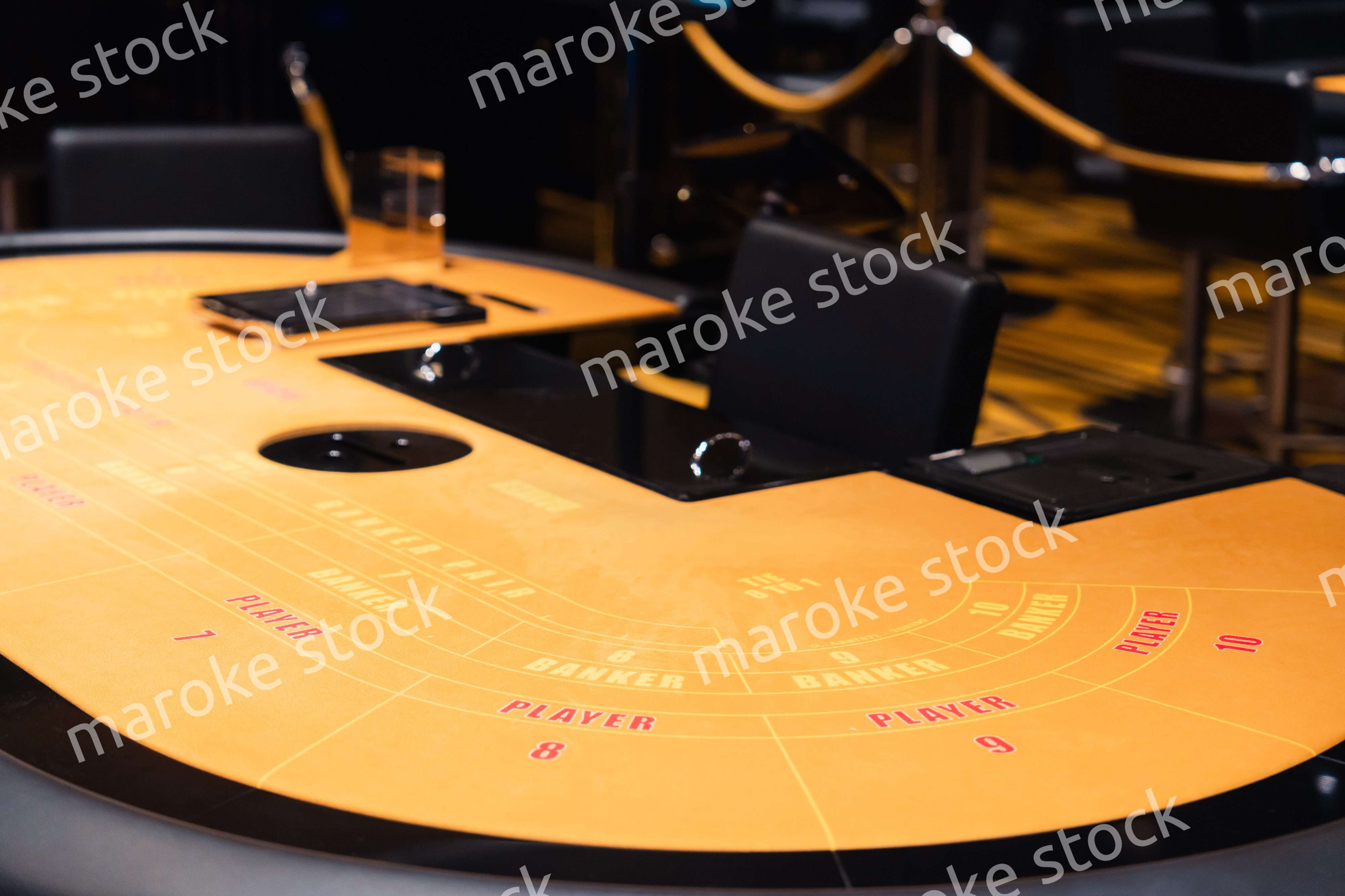 誰もいないカジノ台