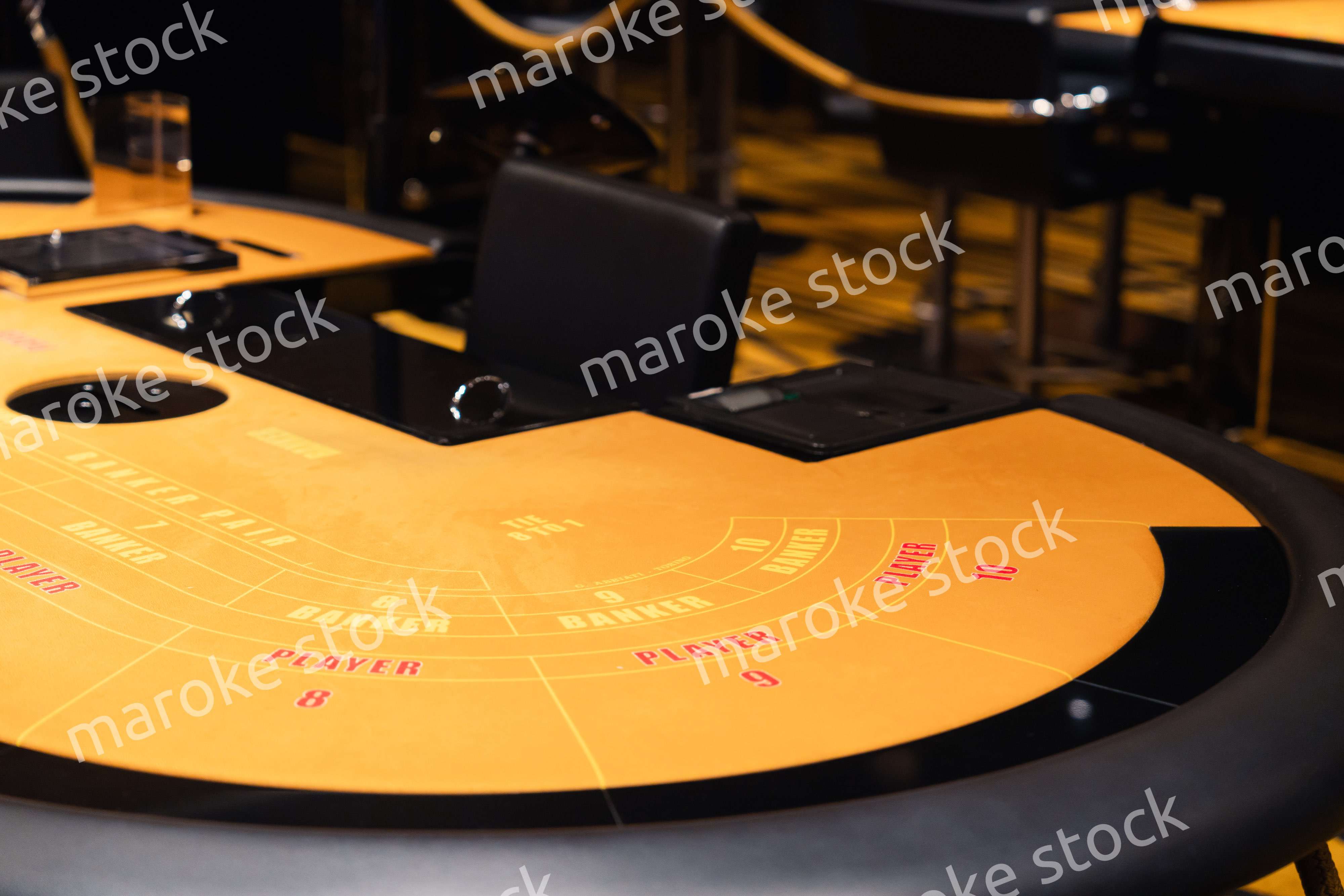 誰もいないカジノ台