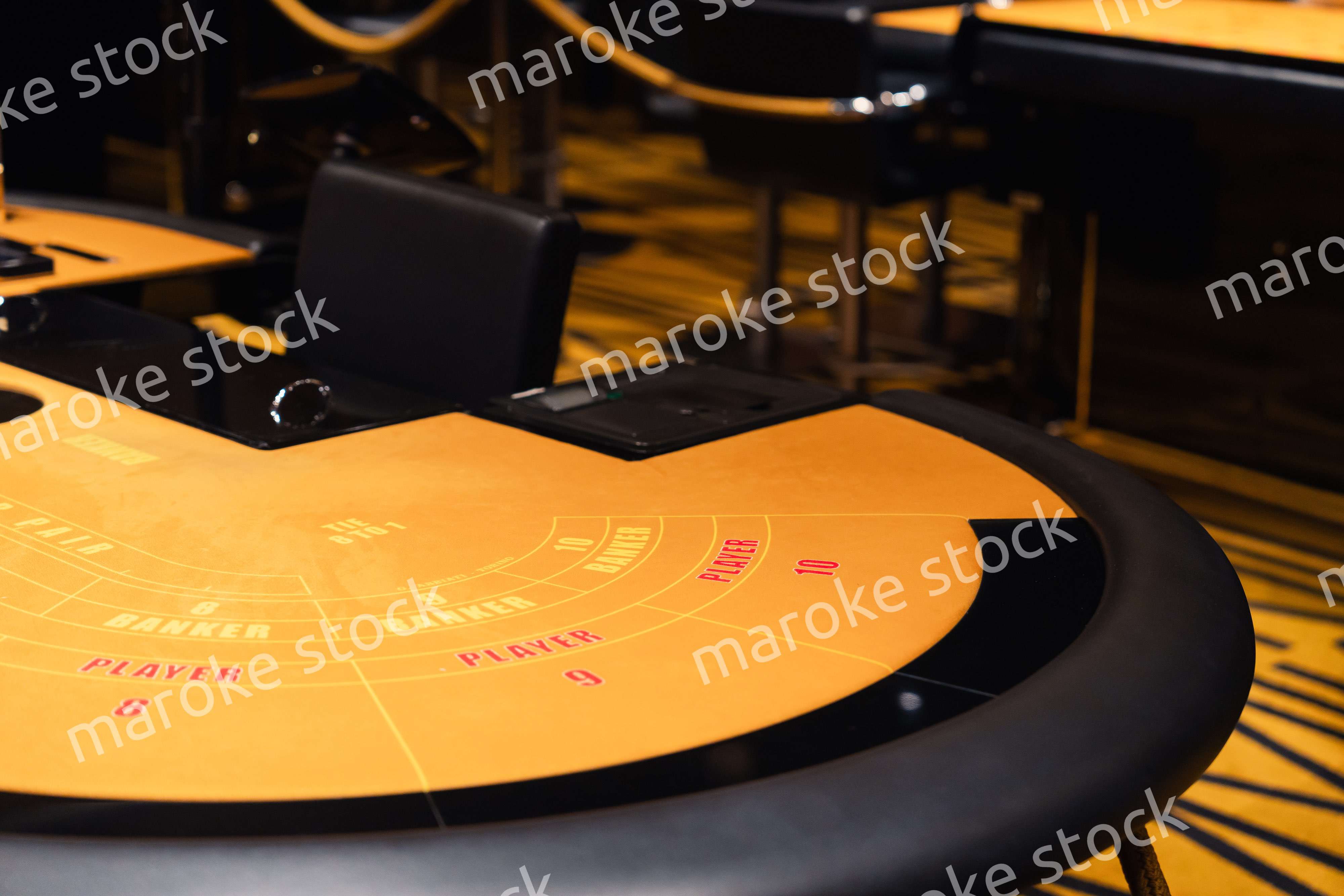 誰もいないカジノ台