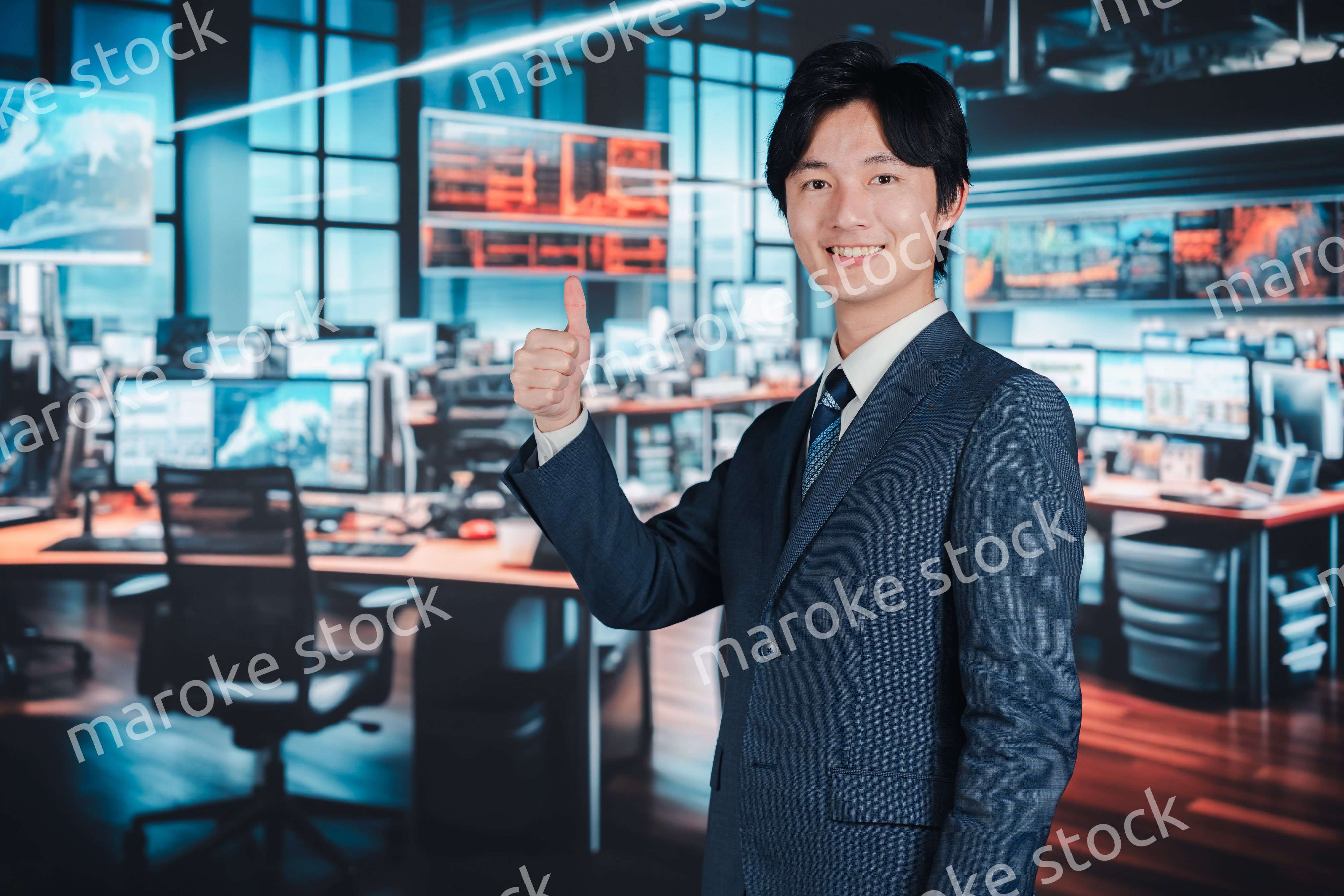 証券会社で働くビジネスマン