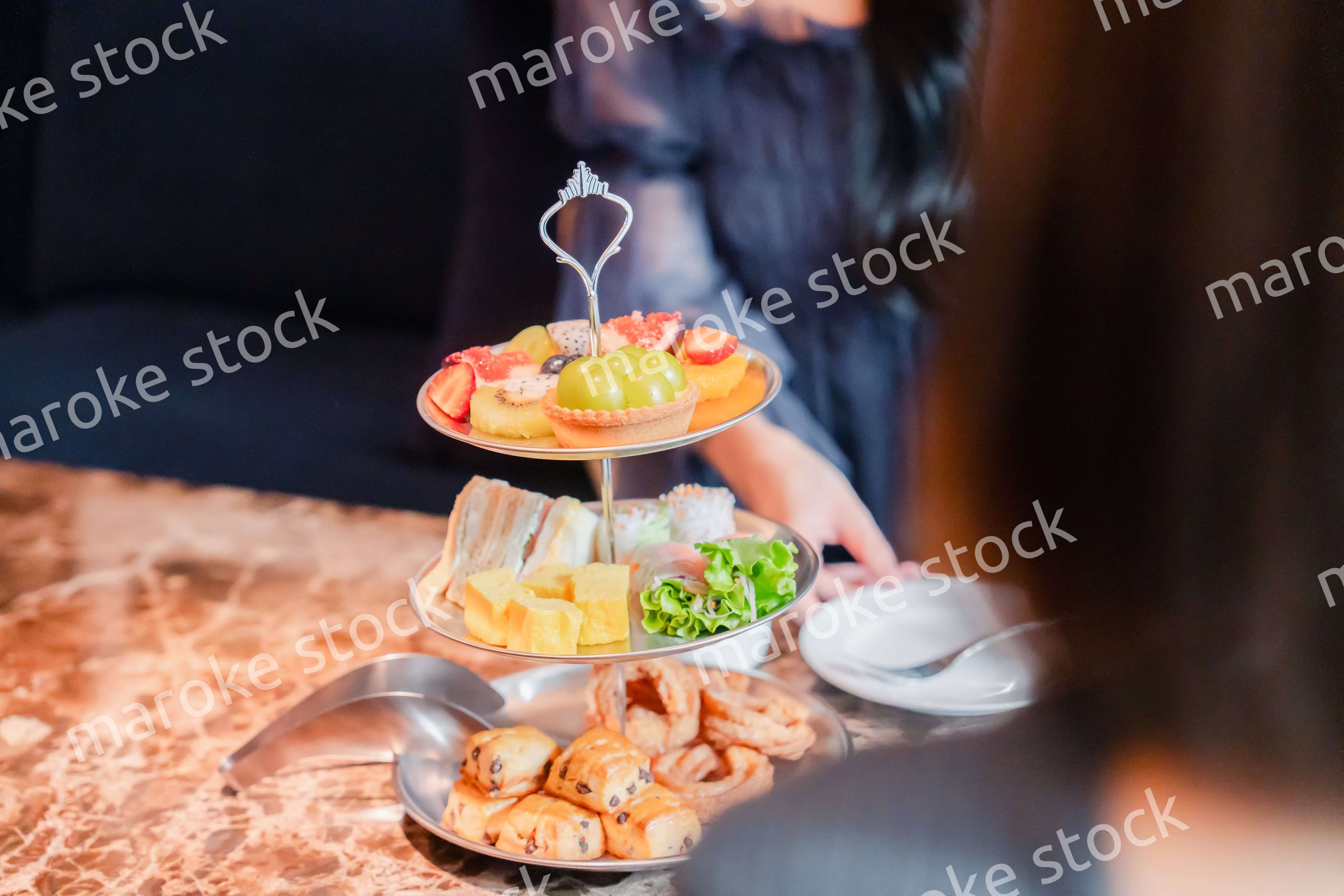 ホテルのアフタヌーンティーセット