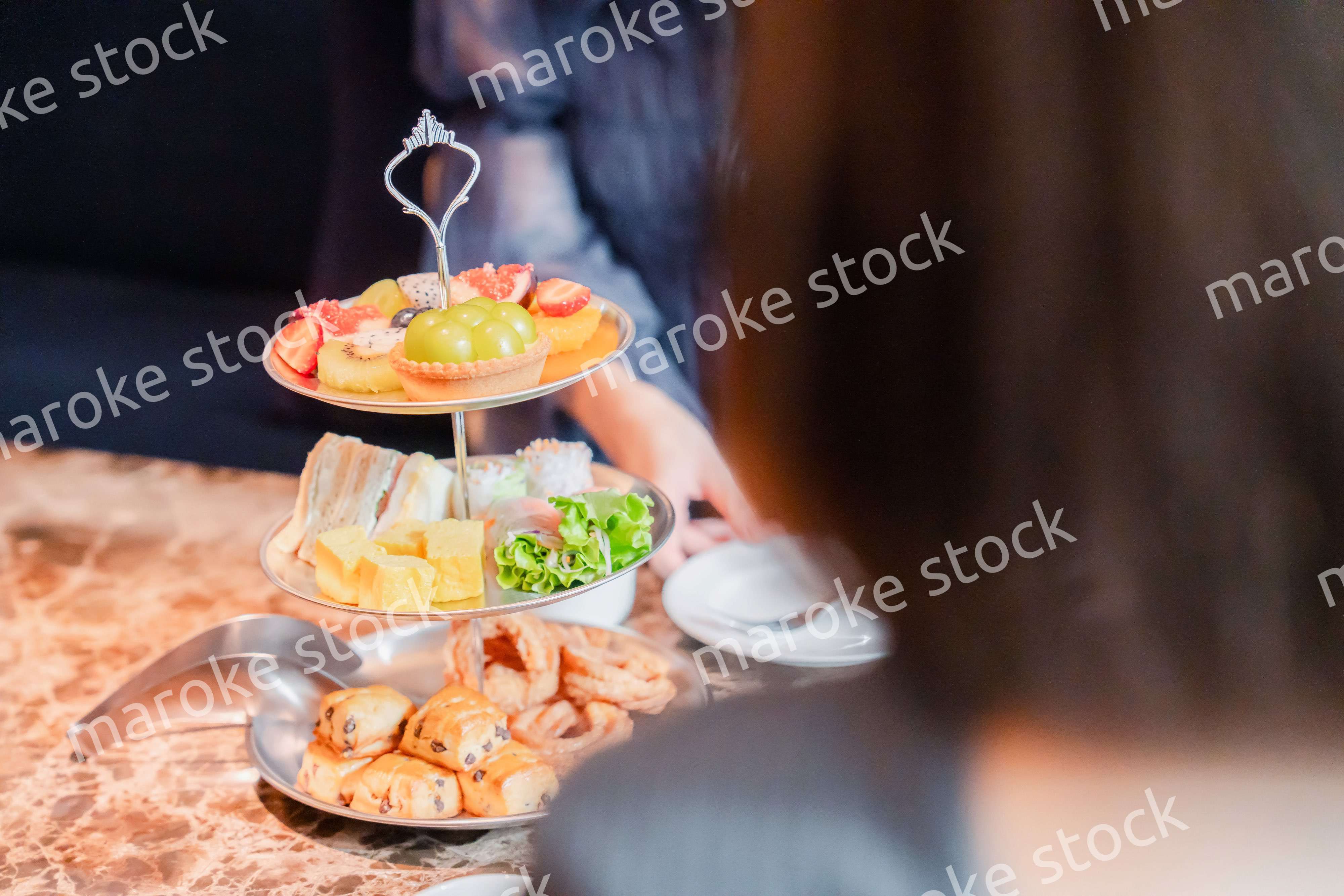 ホテルのアフタヌーンティーセット