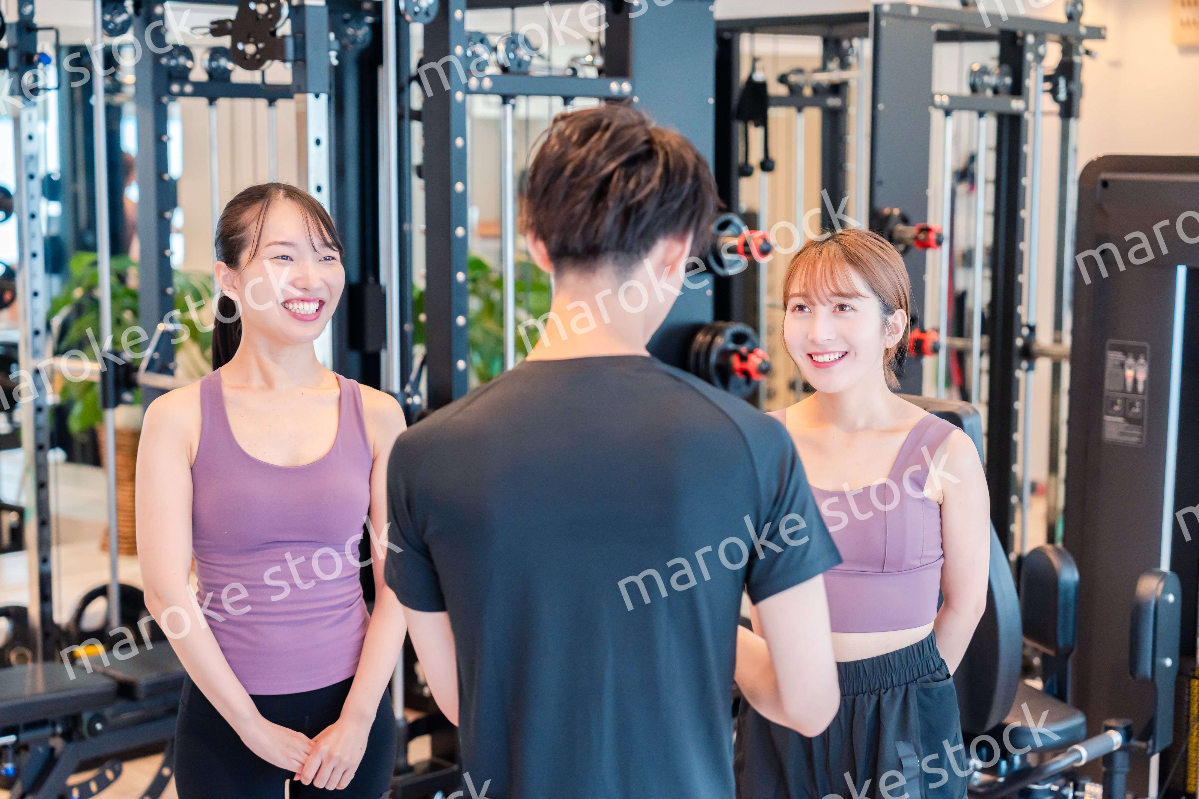 ジムのトレーナーと生徒