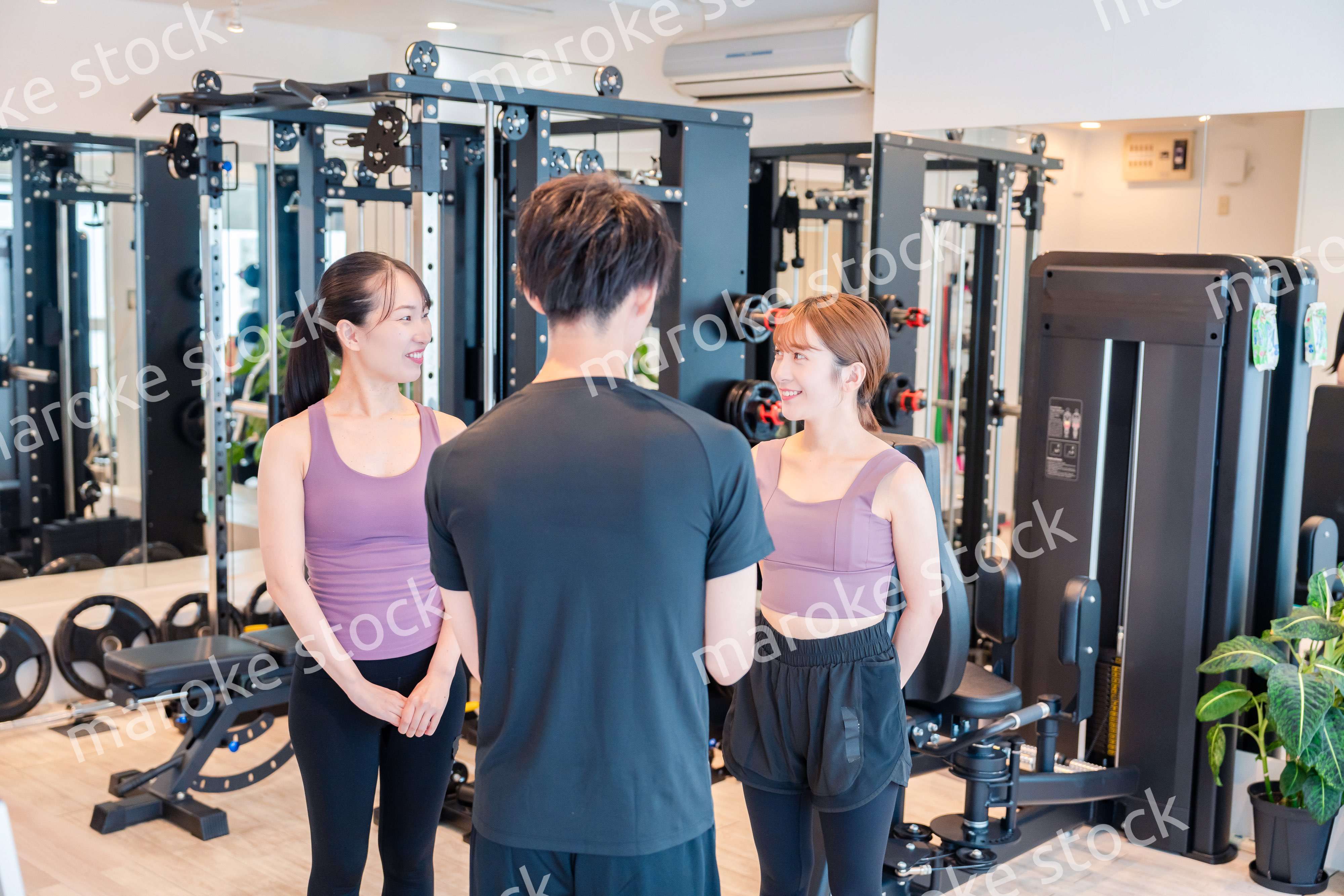 ジムのトレーナーと生徒