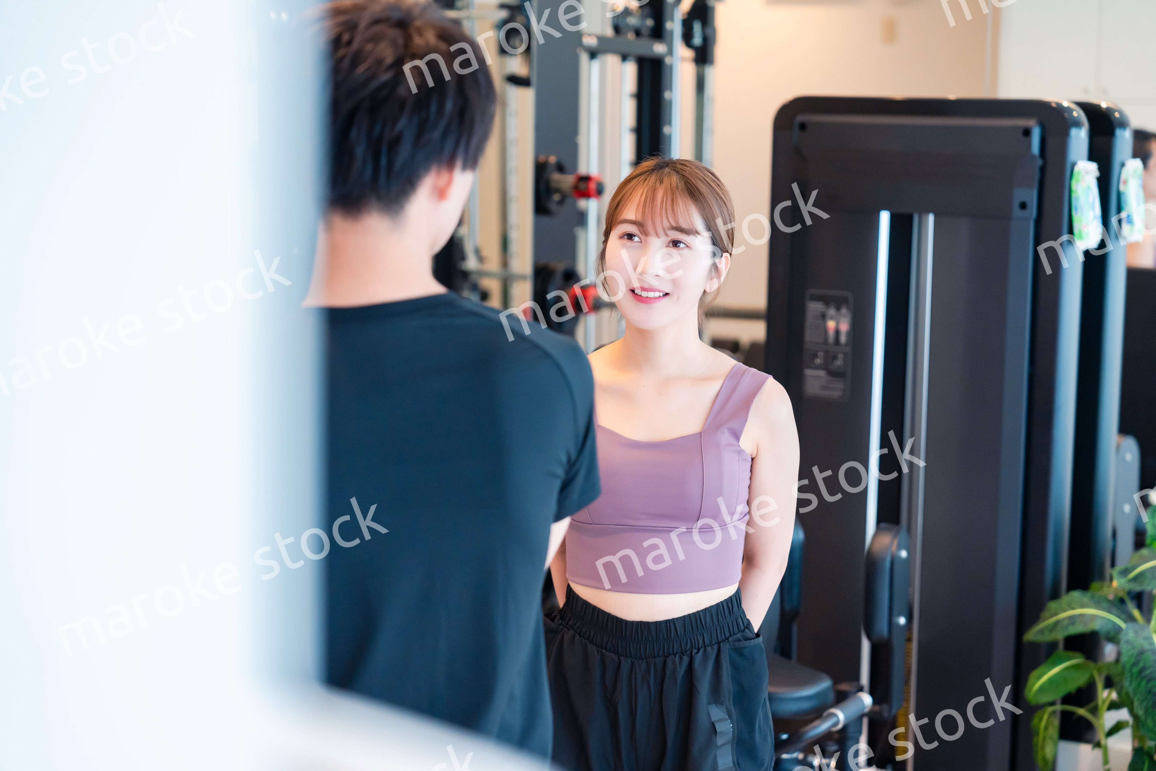 ジムのトレーナーと生徒