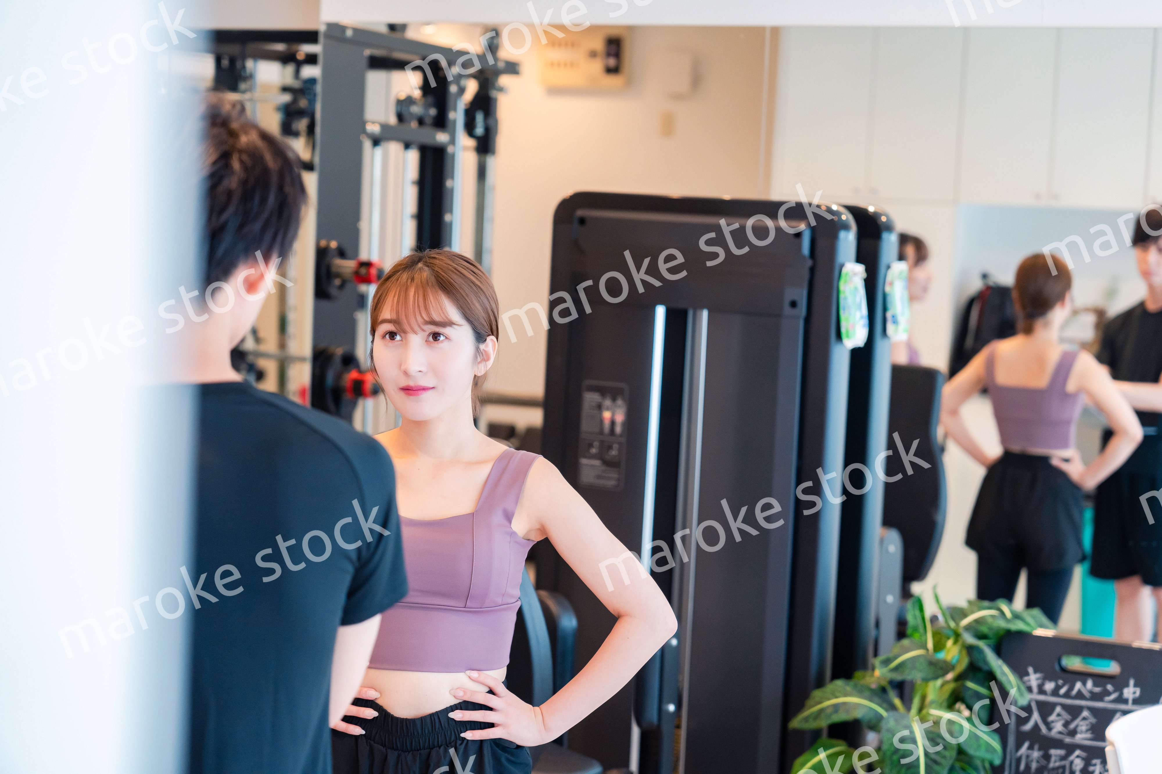 ジムのトレーナーと生徒