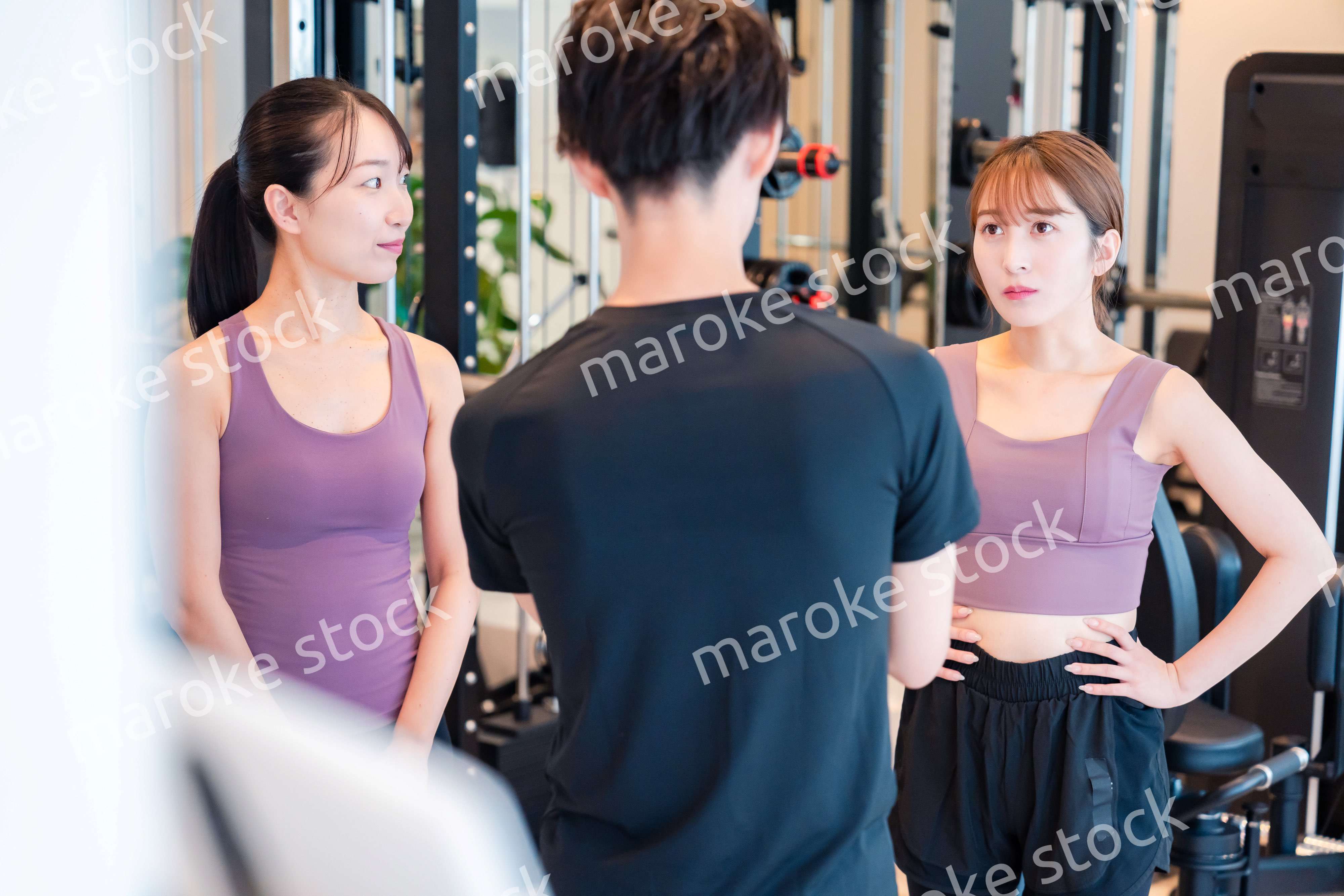 ジムのトレーナーと生徒
