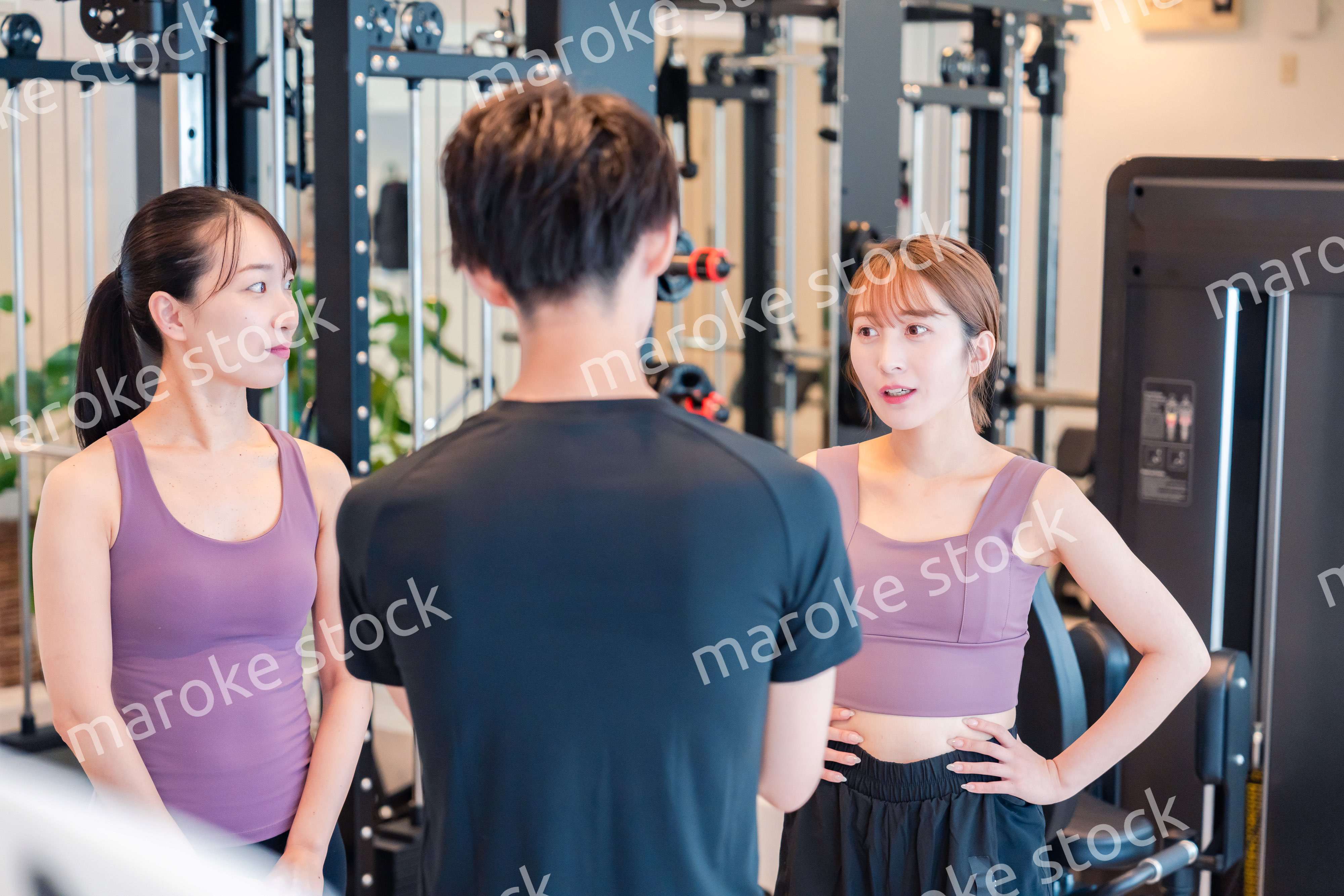 ジムのトレーナーと生徒