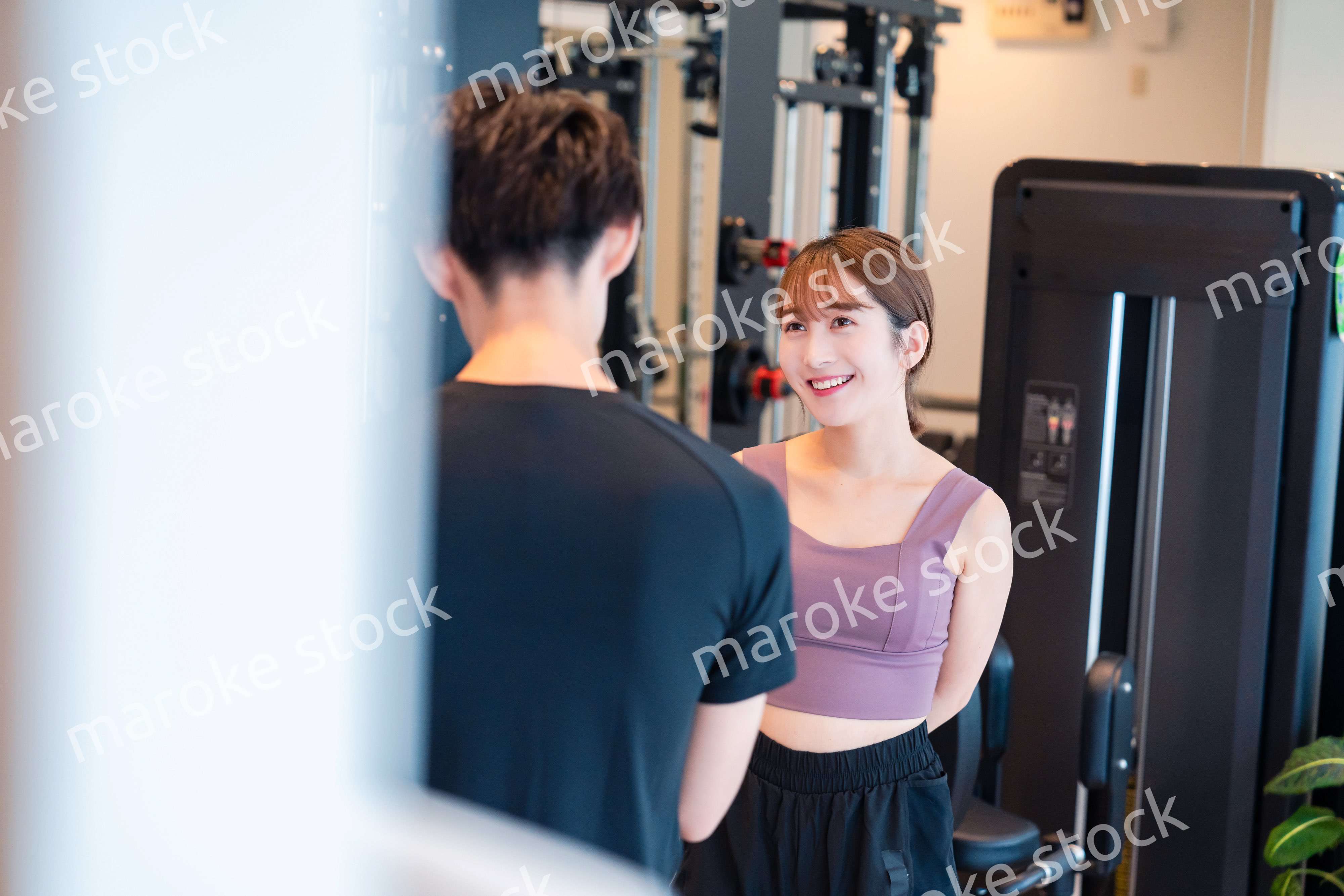 ジムのトレーナーと生徒