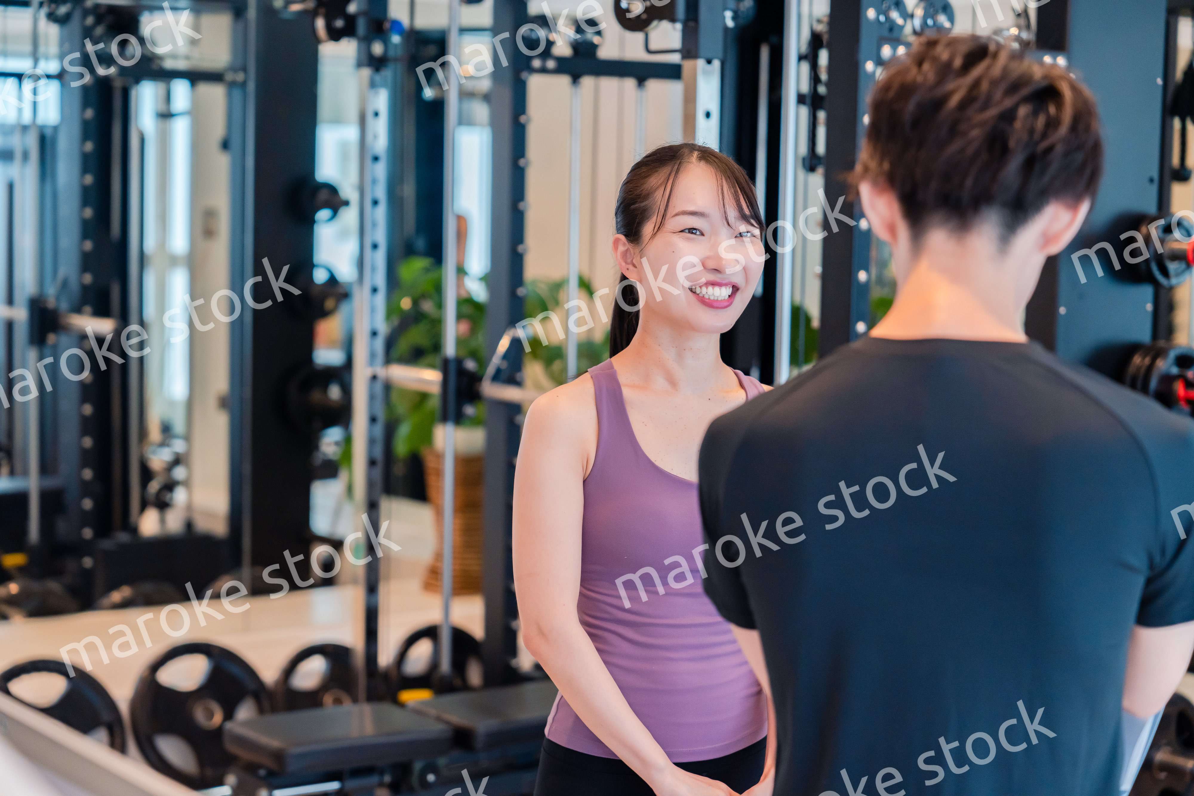 ジムのトレーナーと生徒