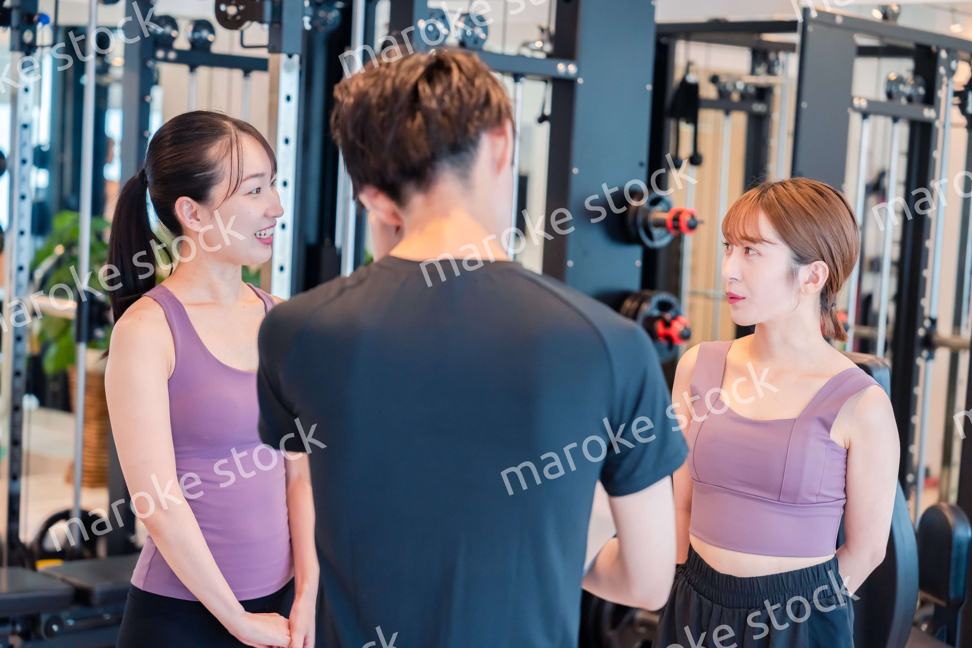 ジムのトレーナーと生徒