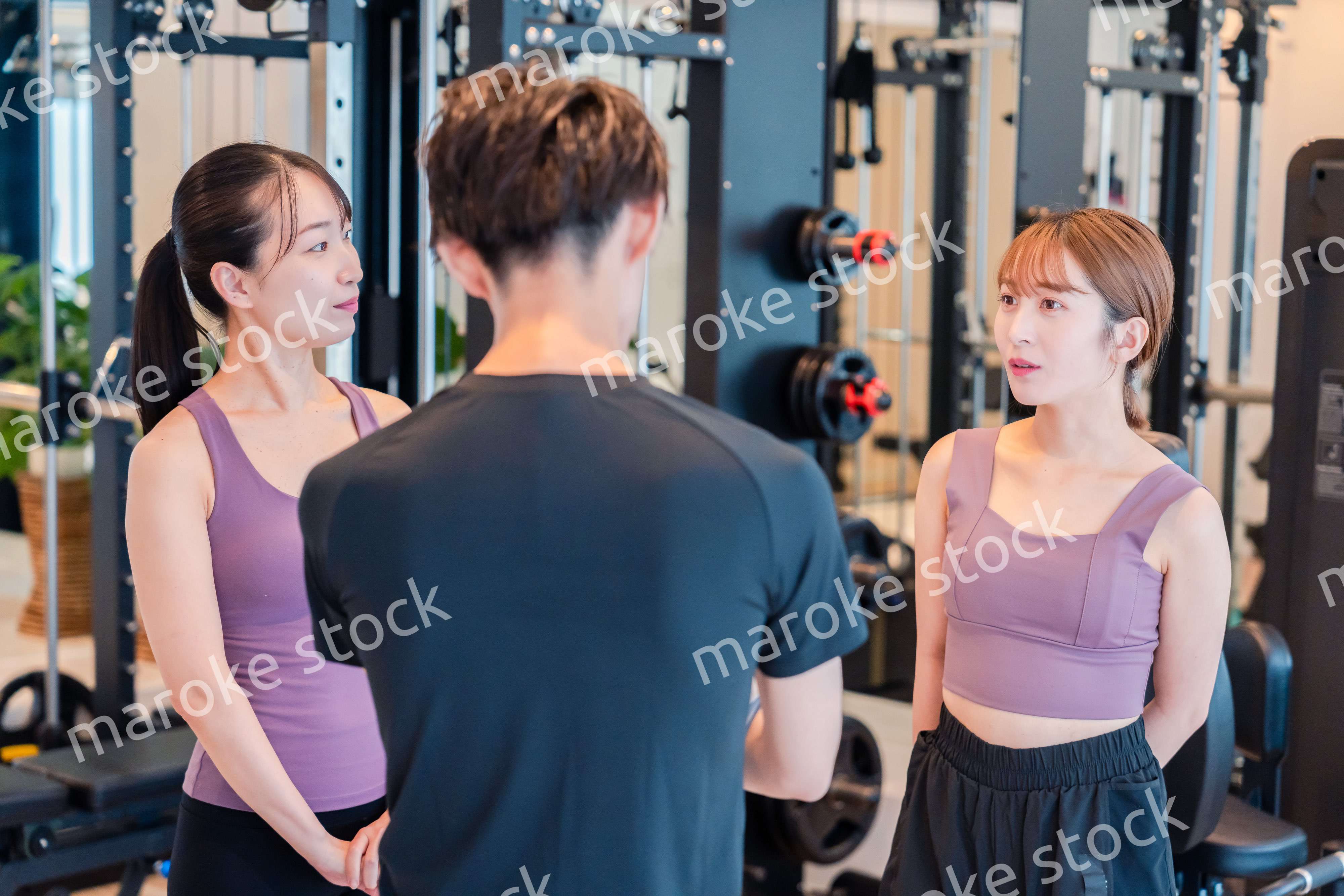 ジムのトレーナーと生徒