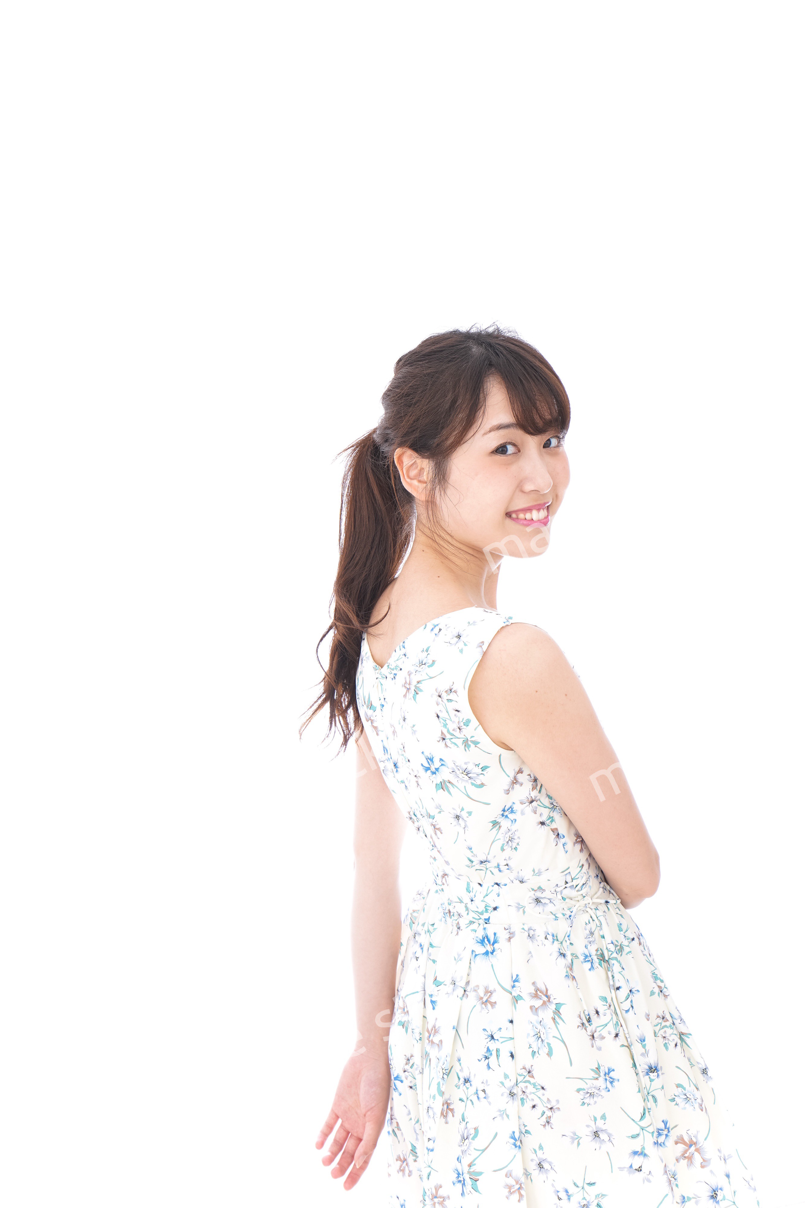 Beautiful young woman with smile