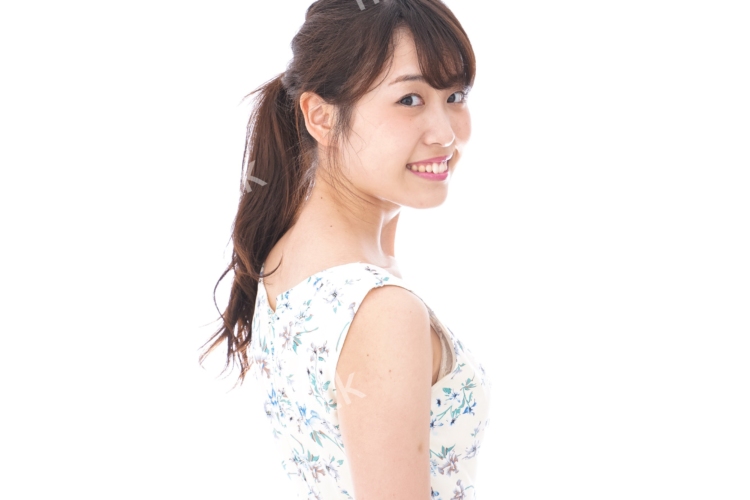 Beautiful young woman with smile