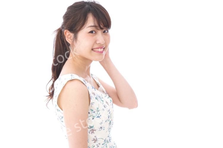 Beautiful young woman with smile