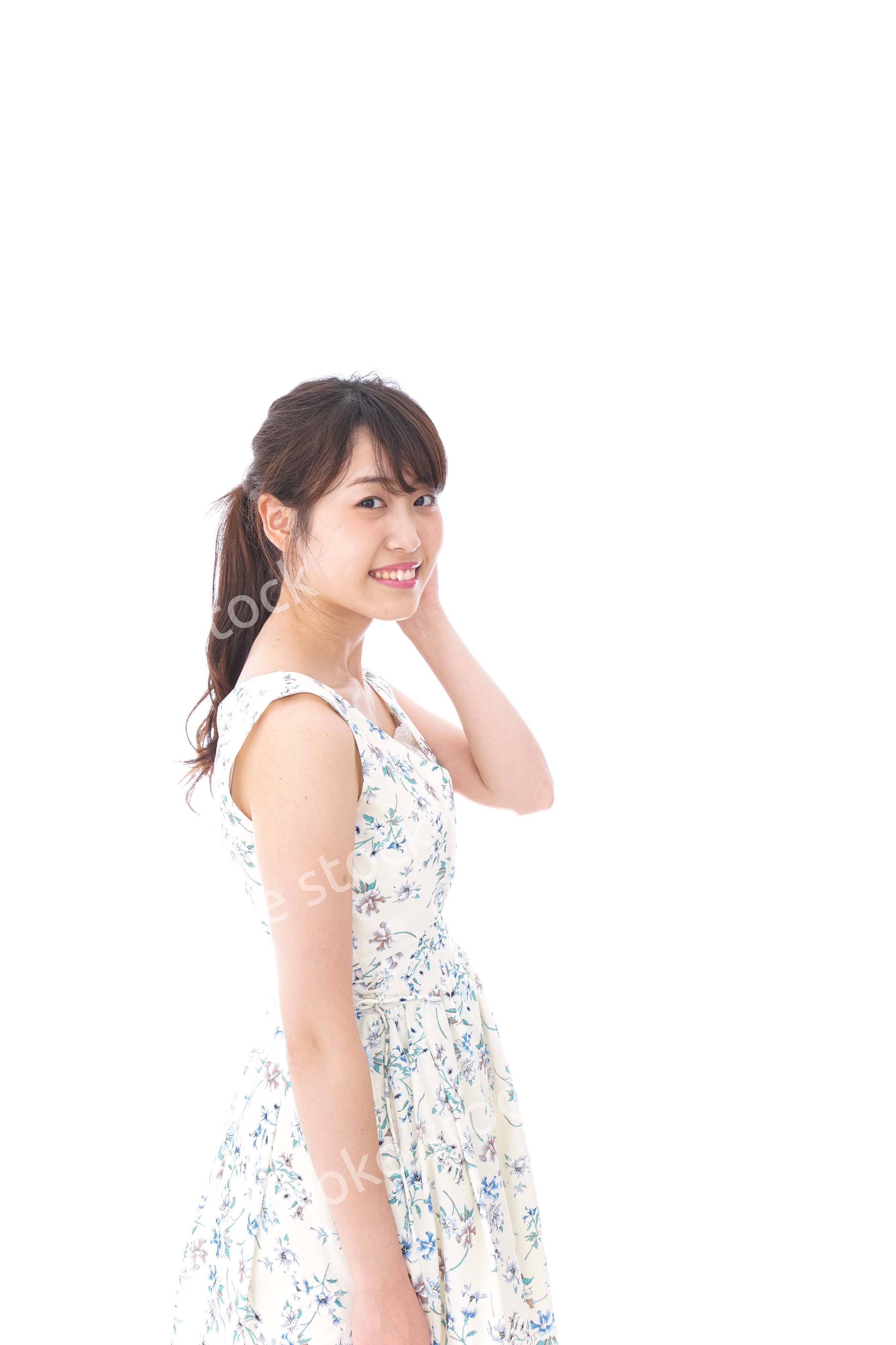 Beautiful young woman with smile