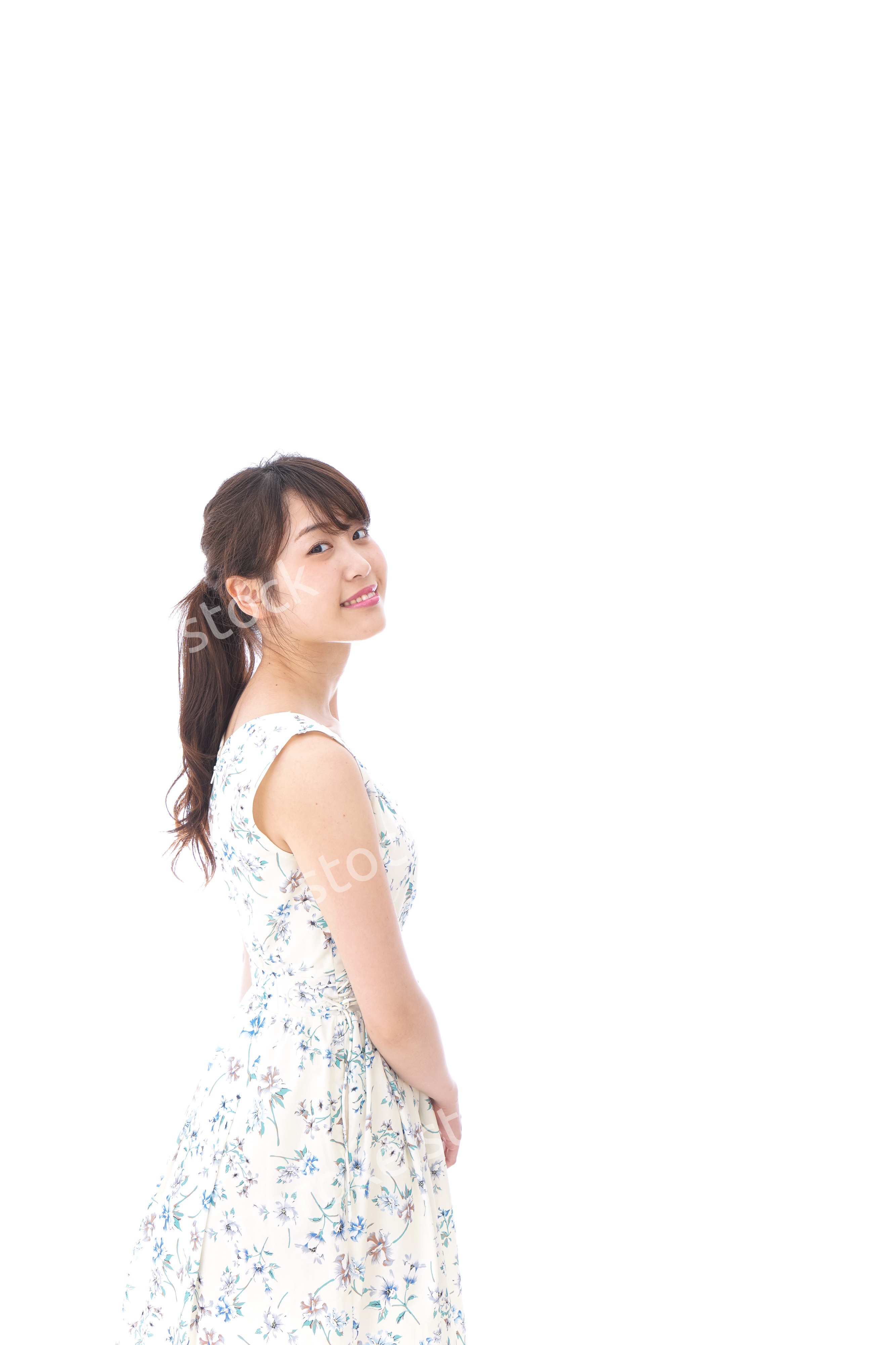 Beautiful young woman with smile