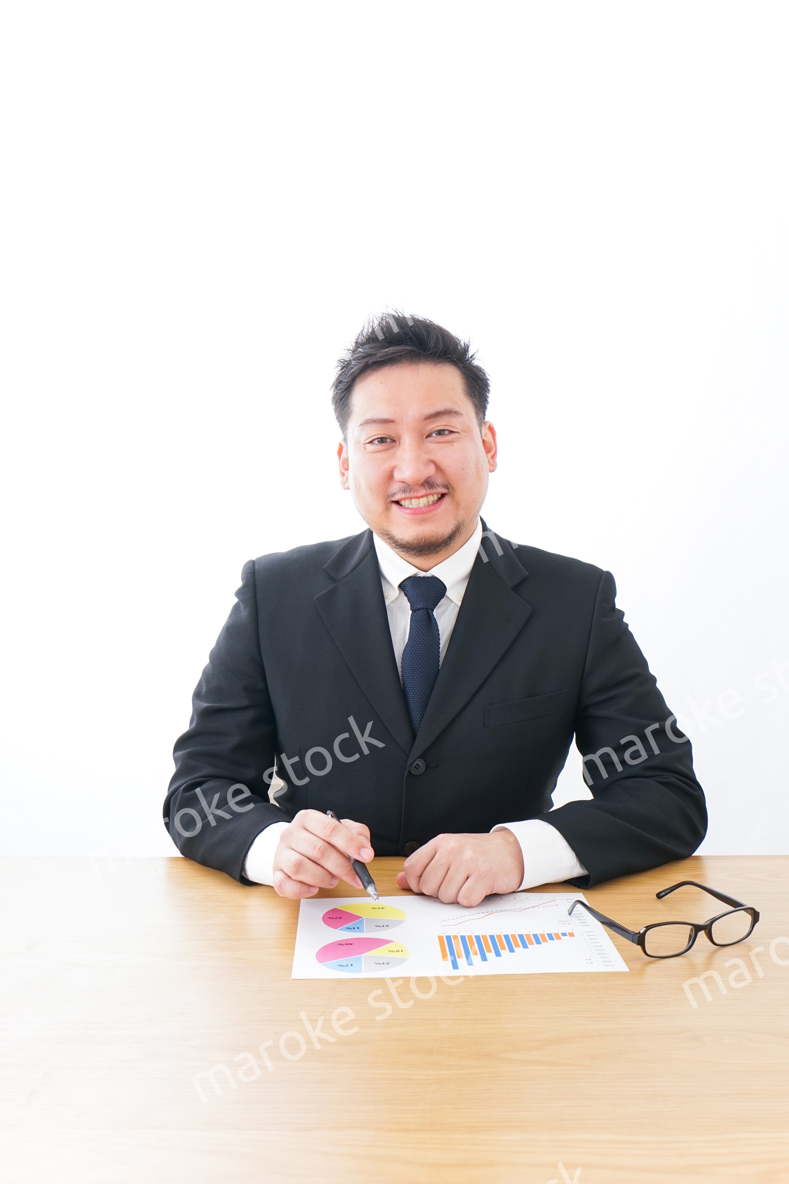 笑顔のビジネスマン