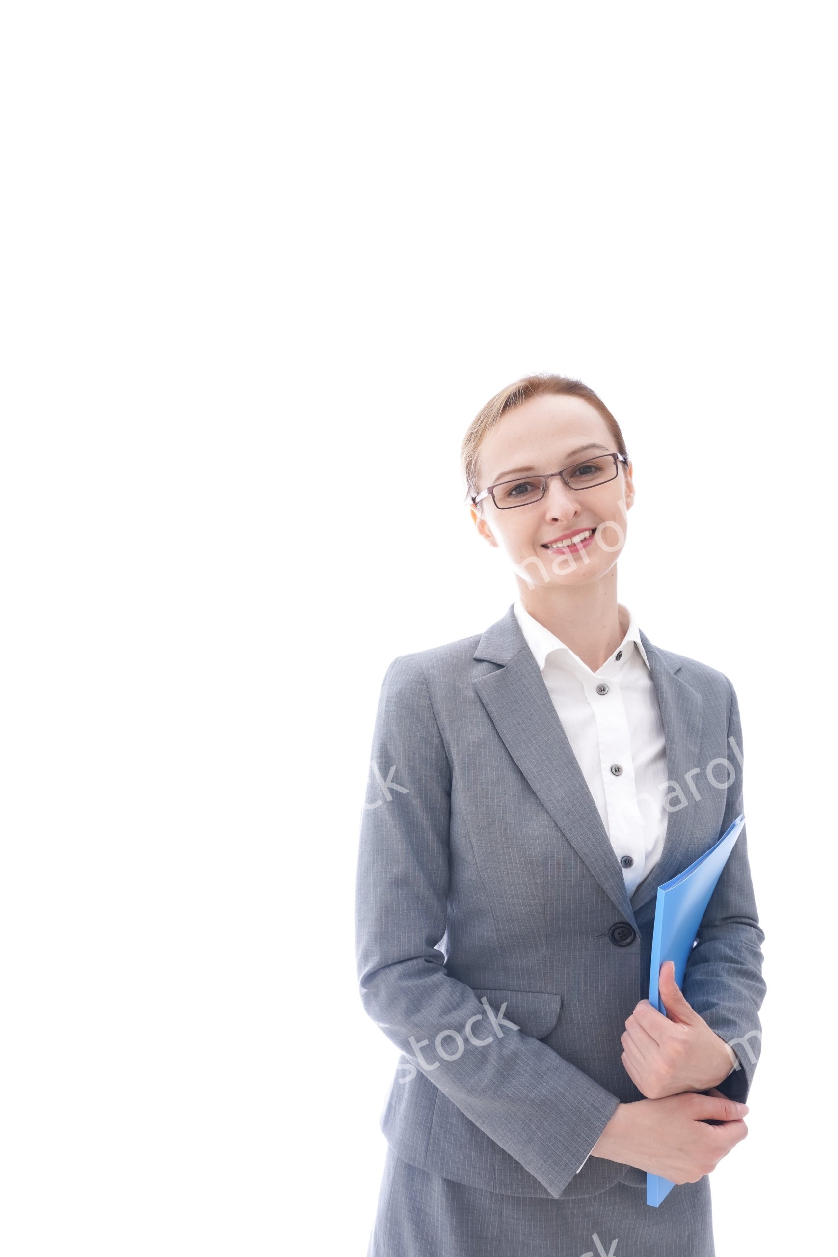 スーツを着た笑顔のビジネスウーマン