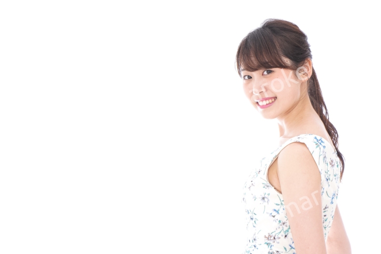 Beautiful young woman with smile