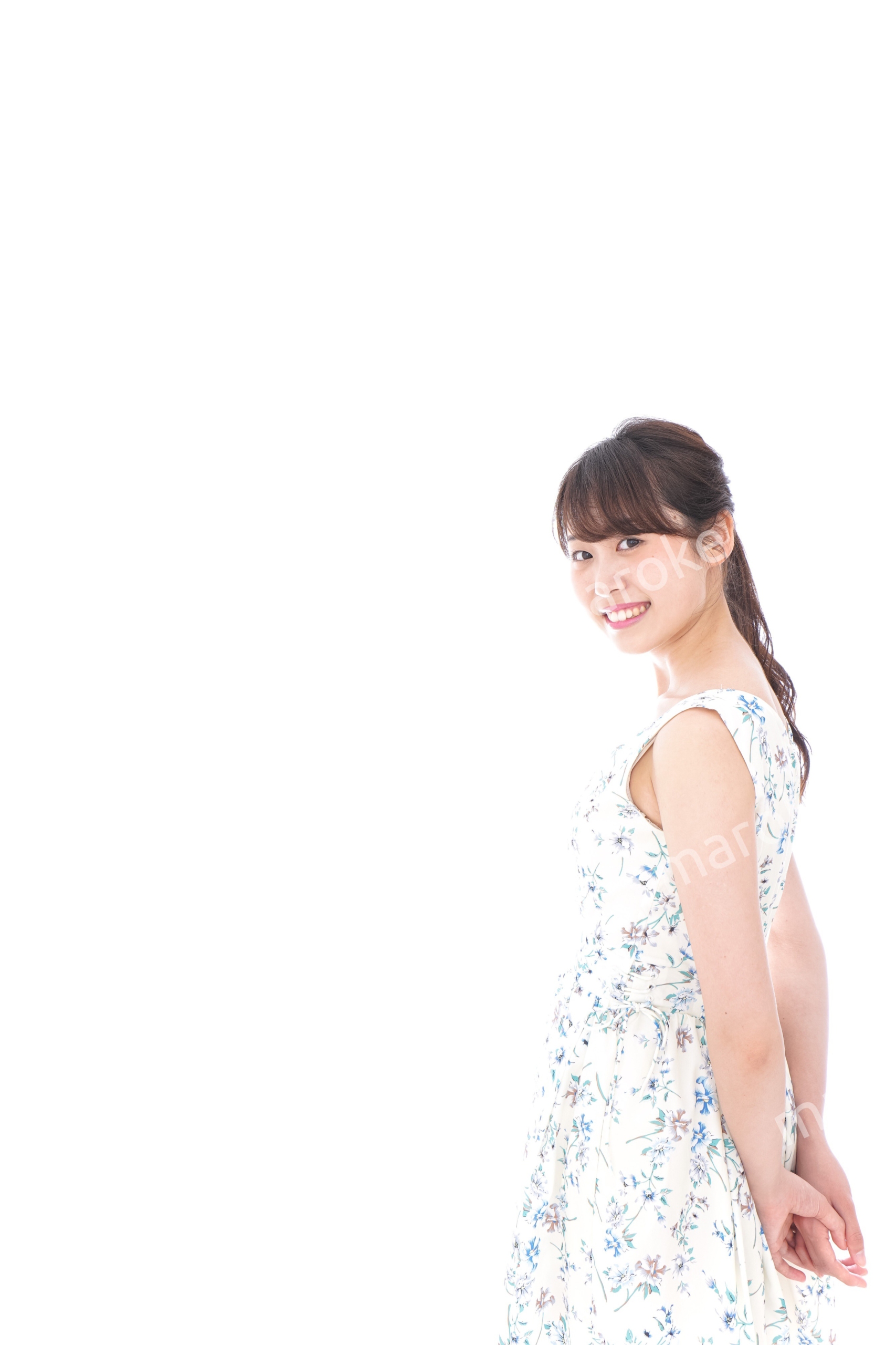 Beautiful young woman with smile