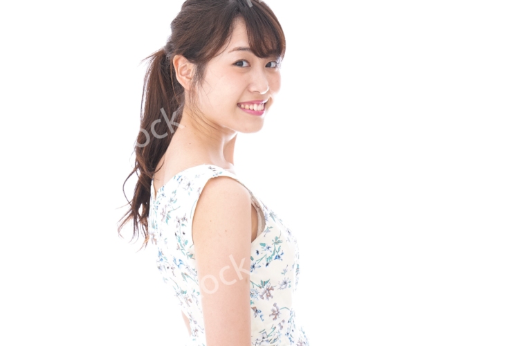 Beautiful young woman with smile