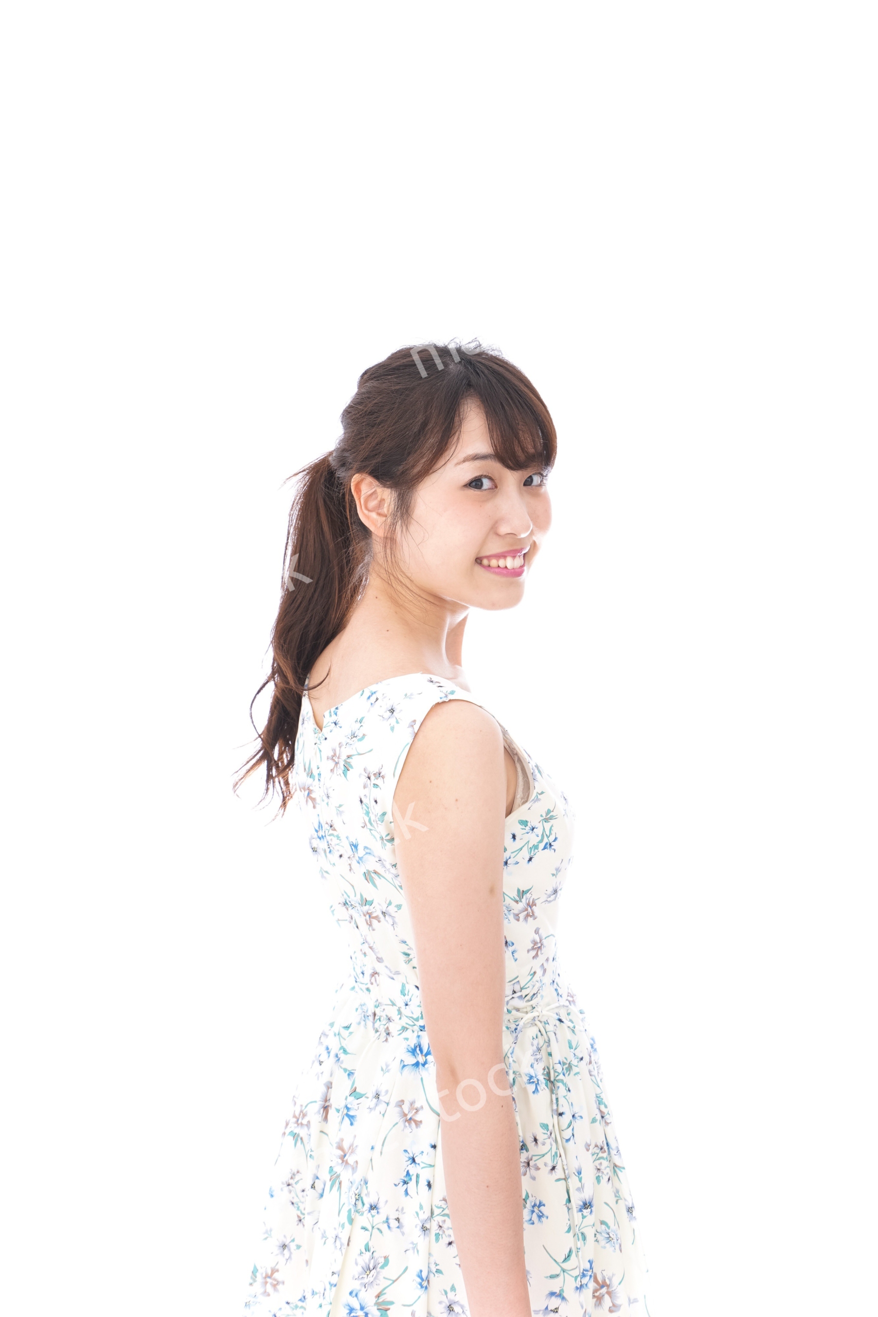 Beautiful young woman with smile