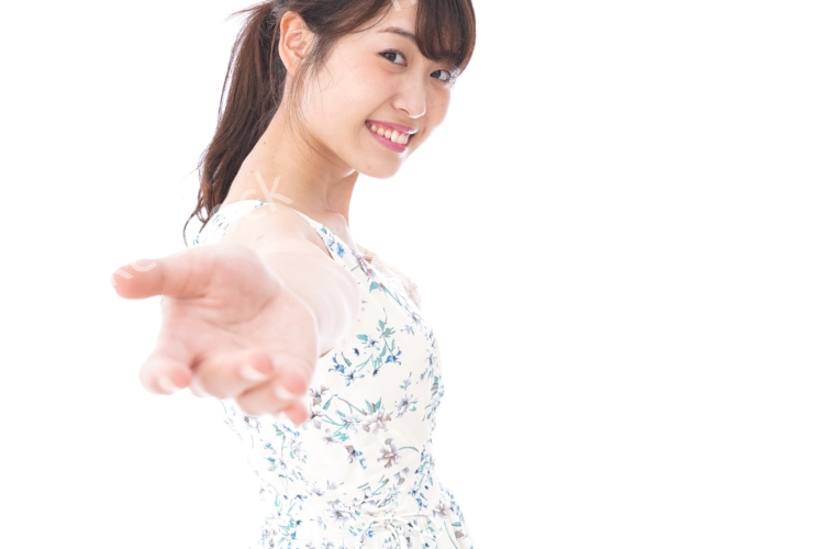 Beautiful young woman with smile