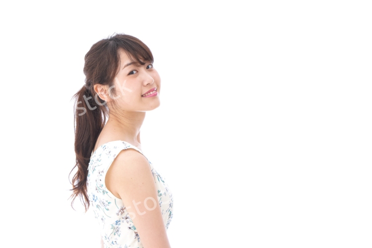 Beautiful young woman with smile