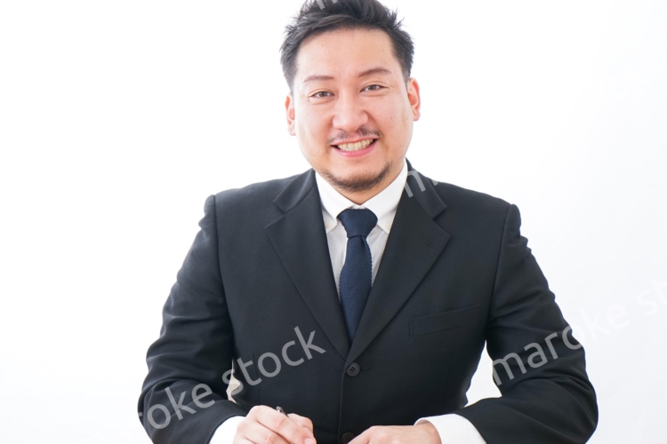 笑顔のビジネスマン