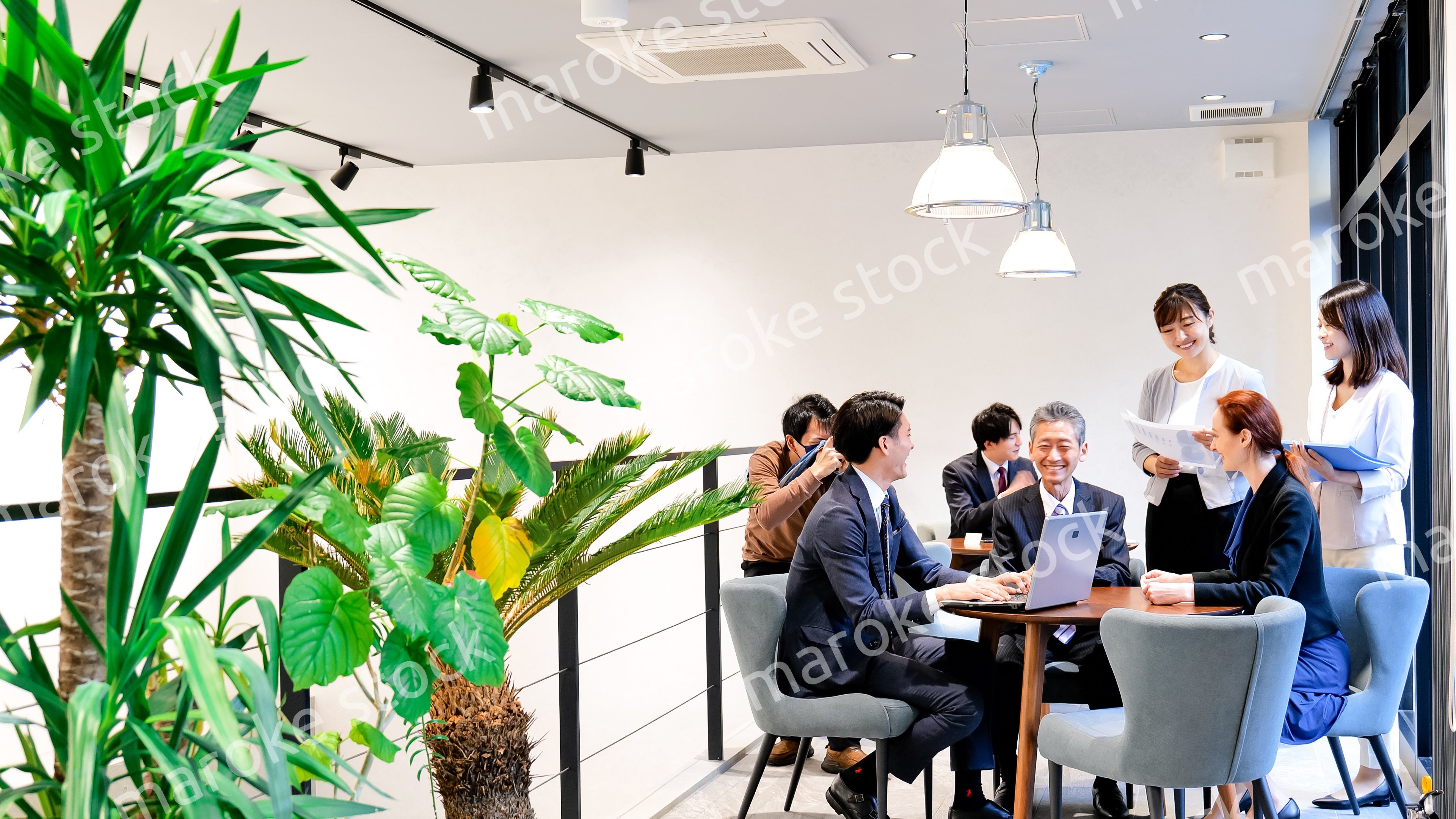 ストックフォト撮影現場