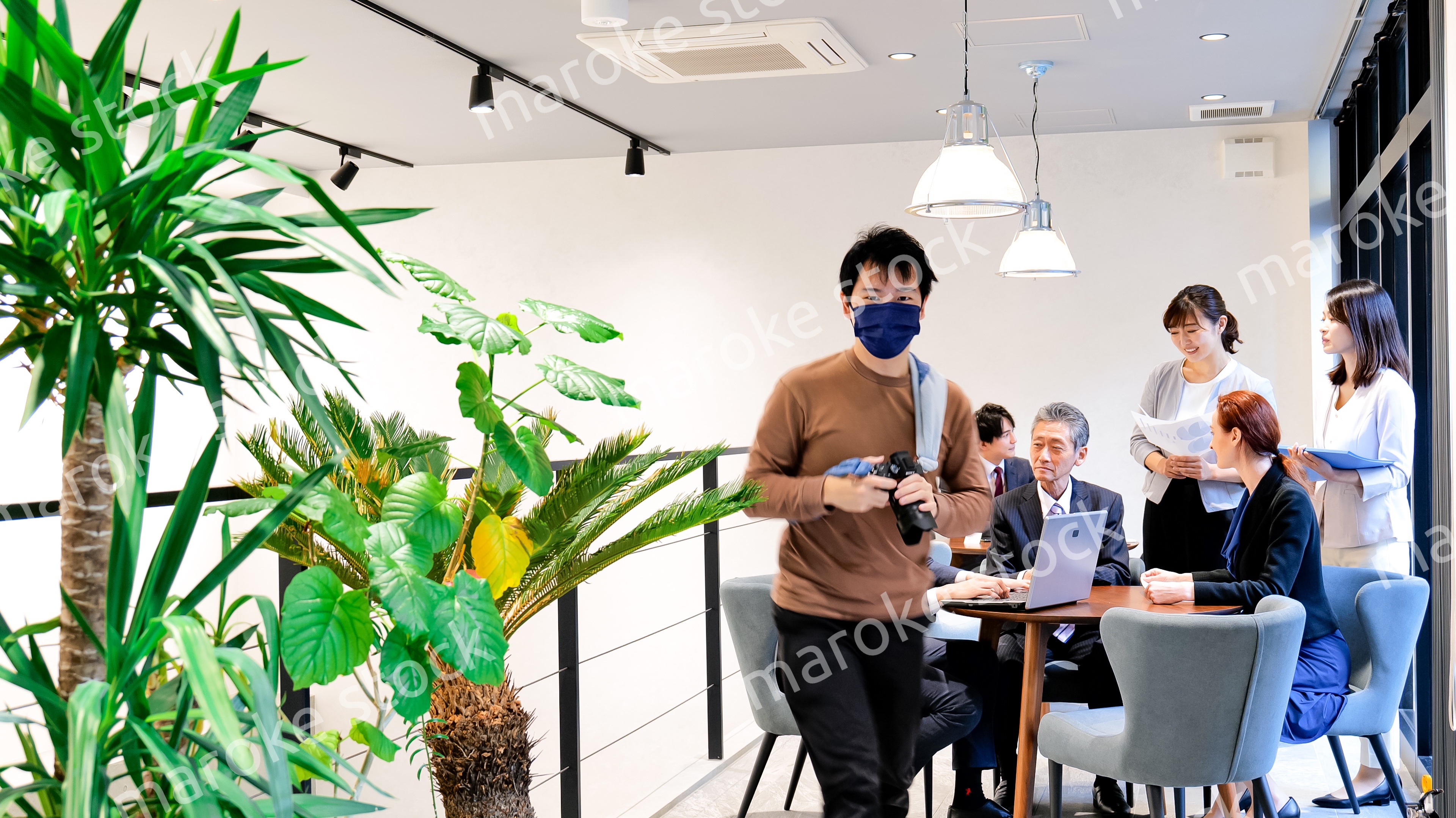 ストックフォト撮影現場