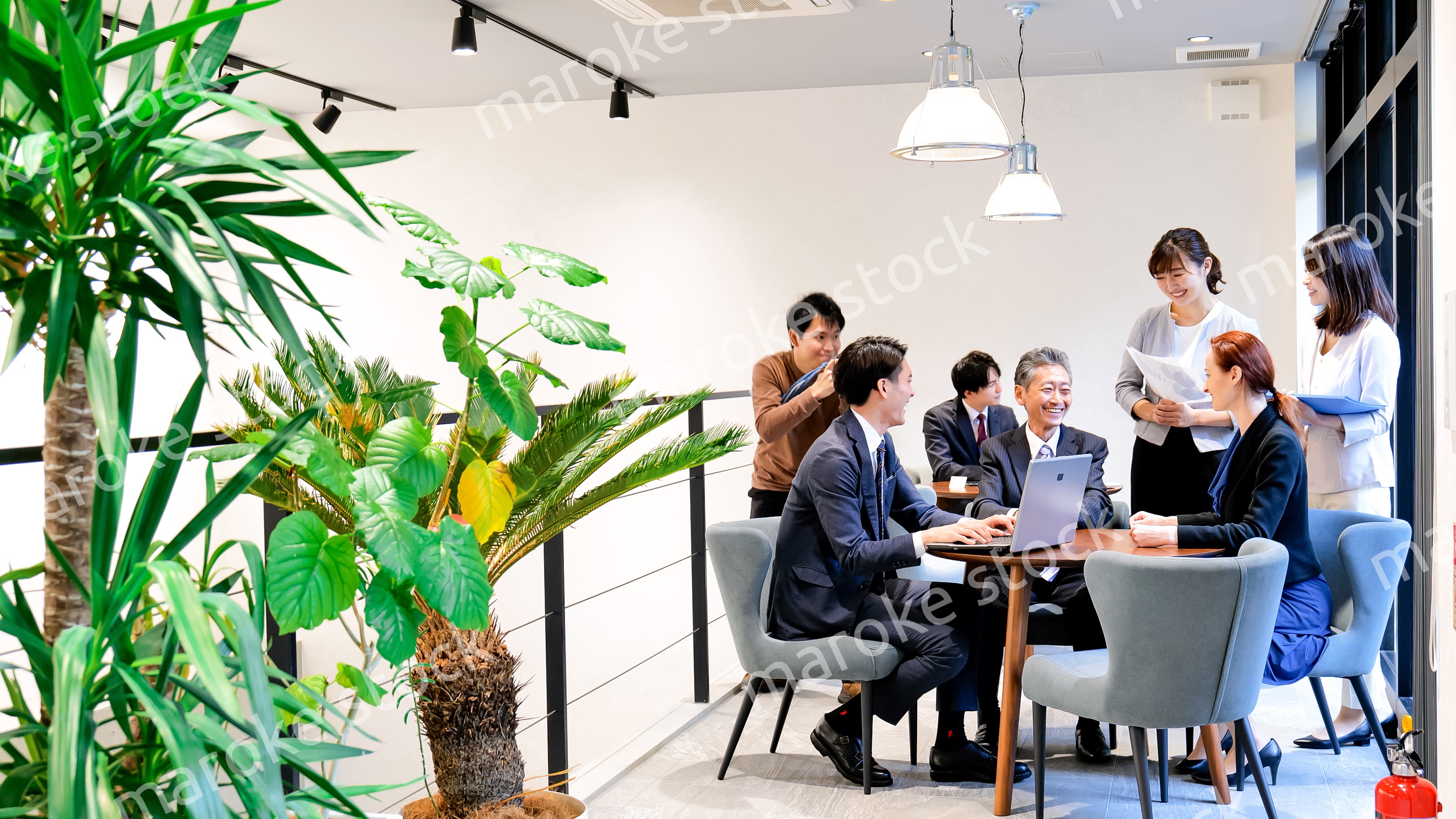 ストックフォト撮影現場