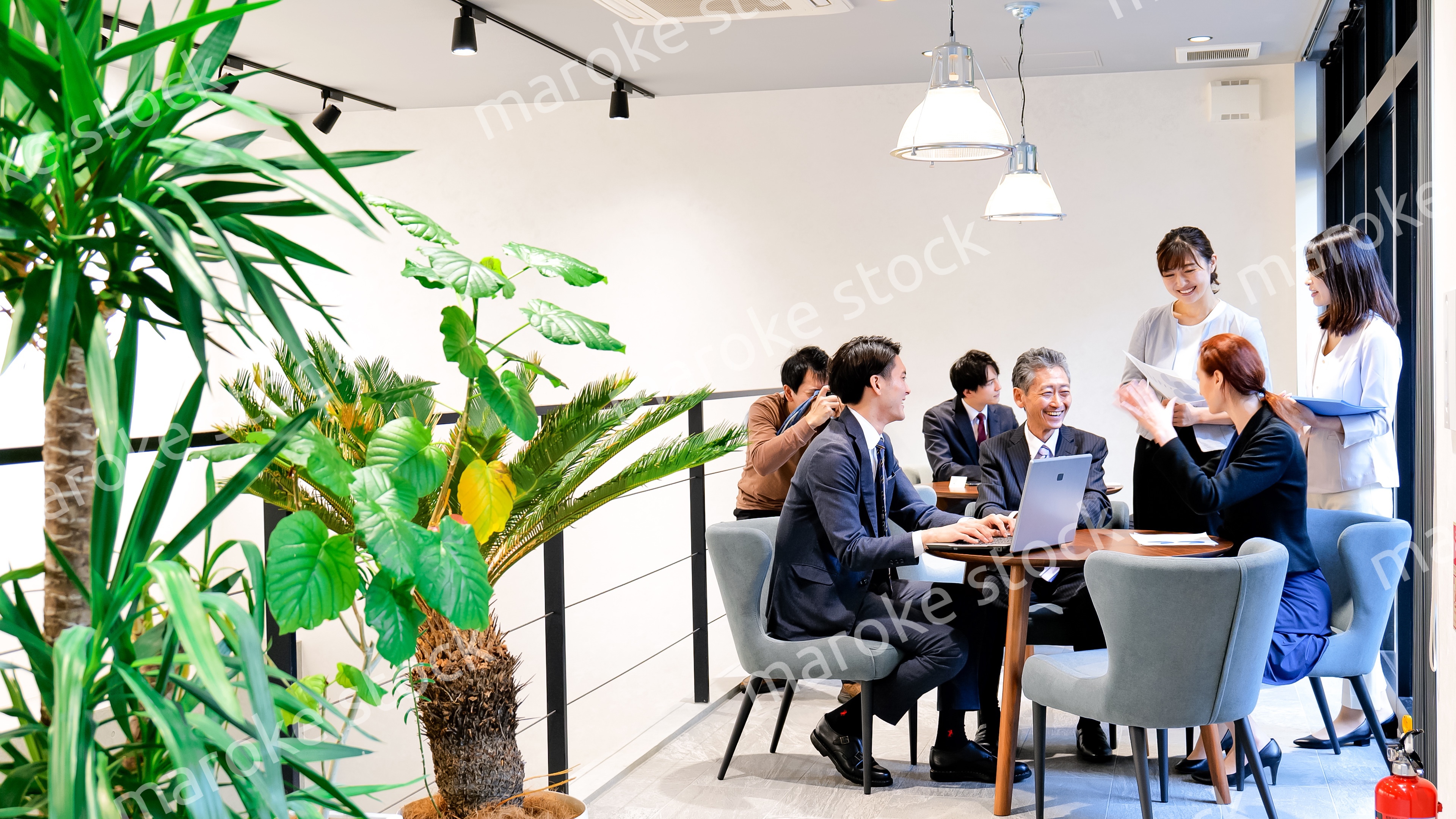 ストックフォト撮影現場