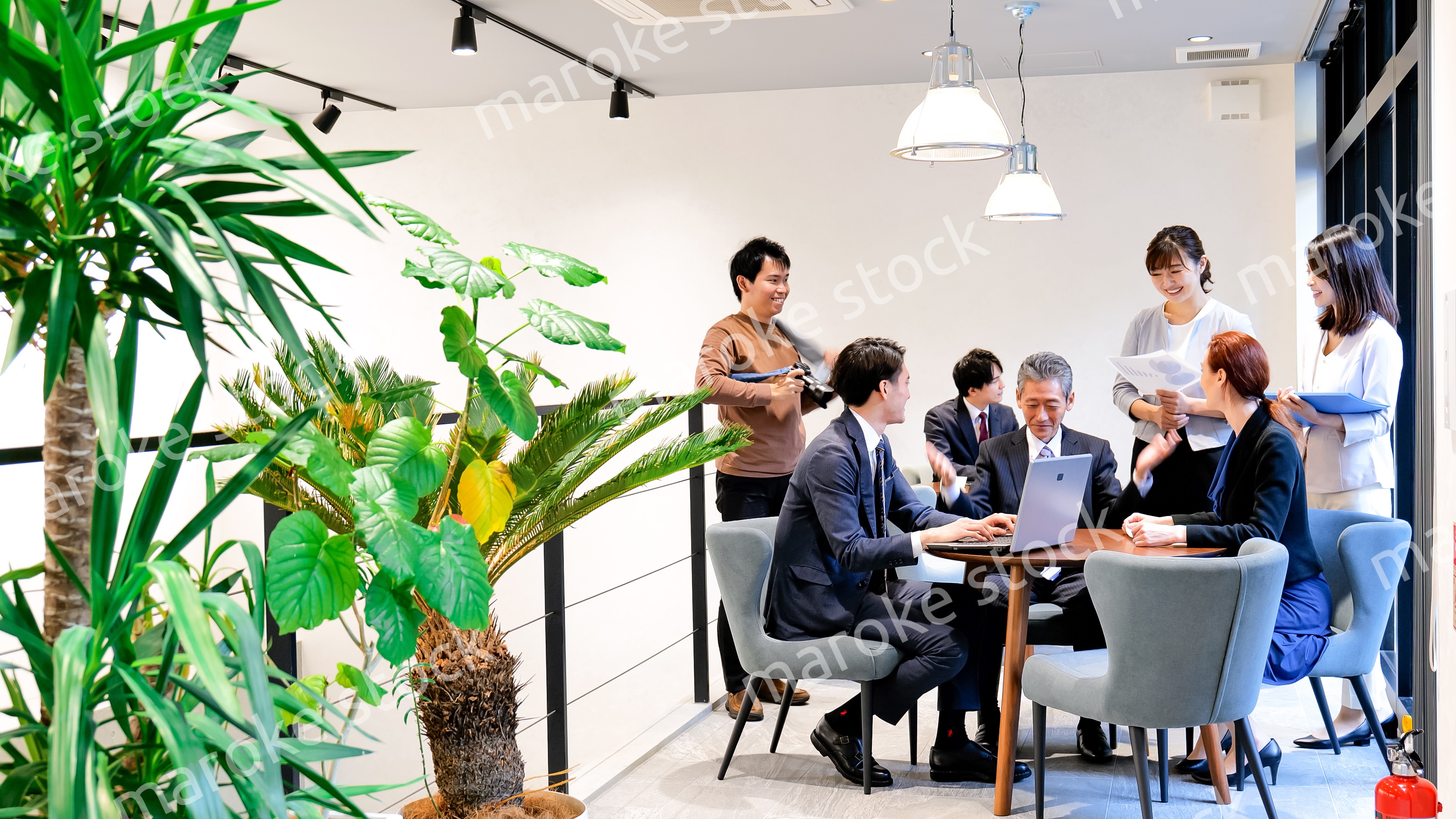 ストックフォト撮影現場