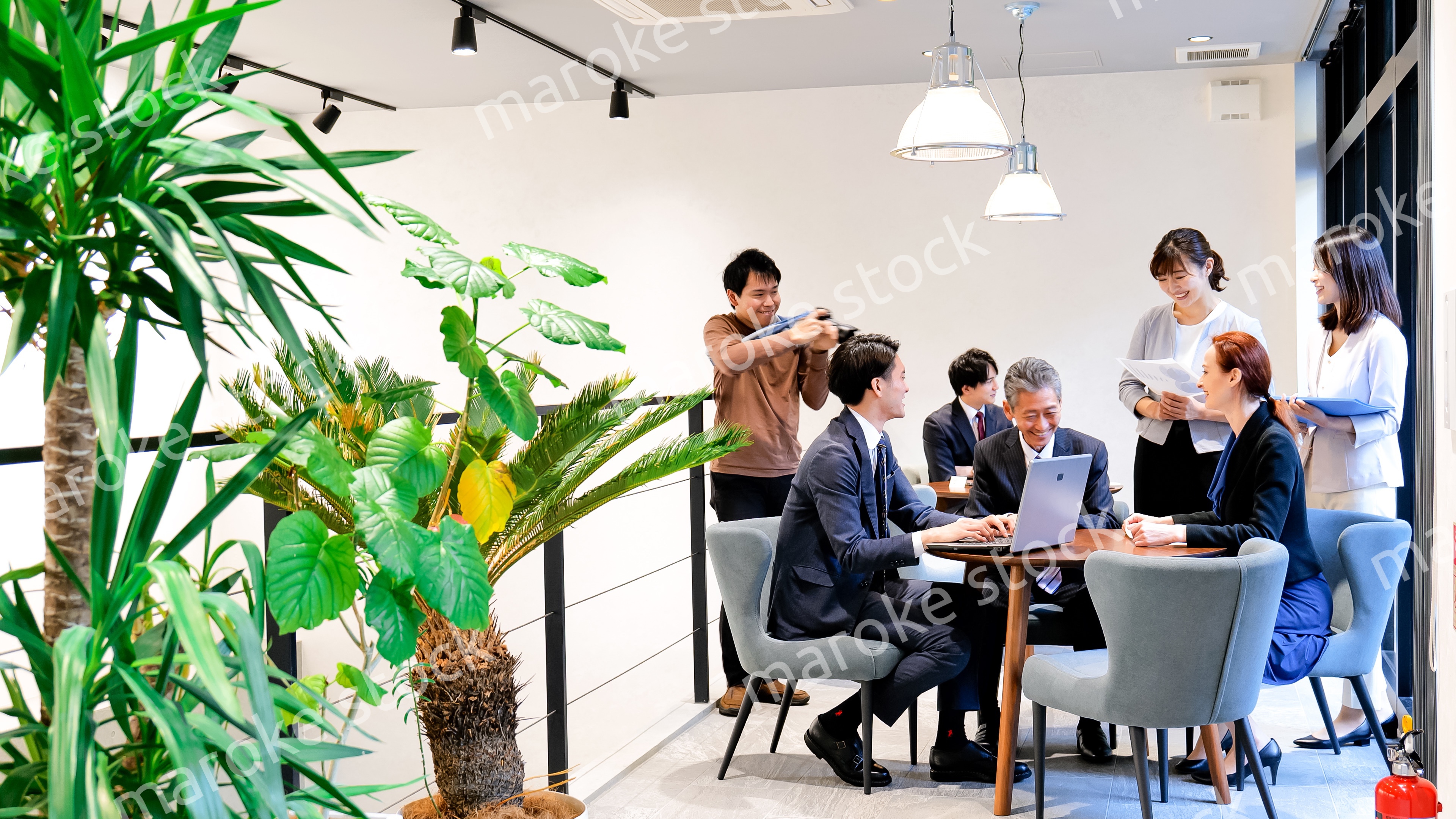 ストックフォト撮影現場