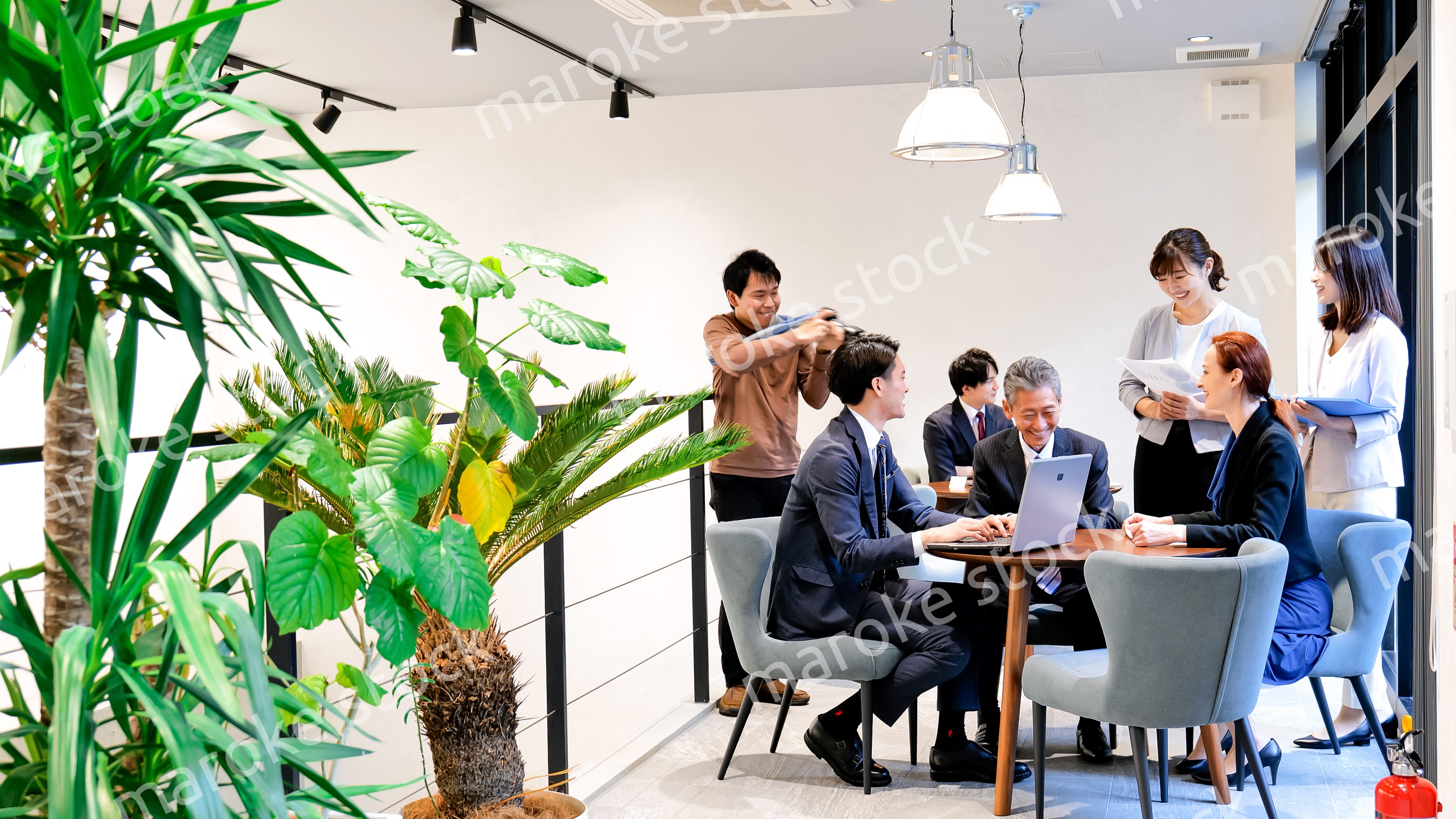 ストックフォト撮影現場