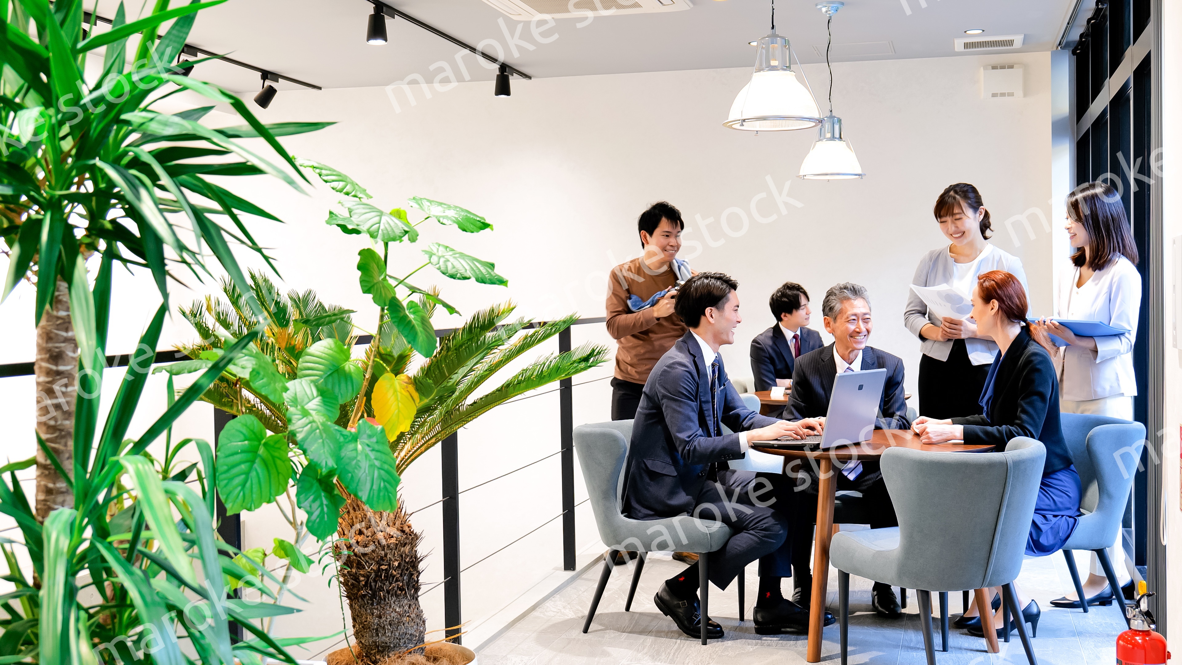 ストックフォト撮影現場