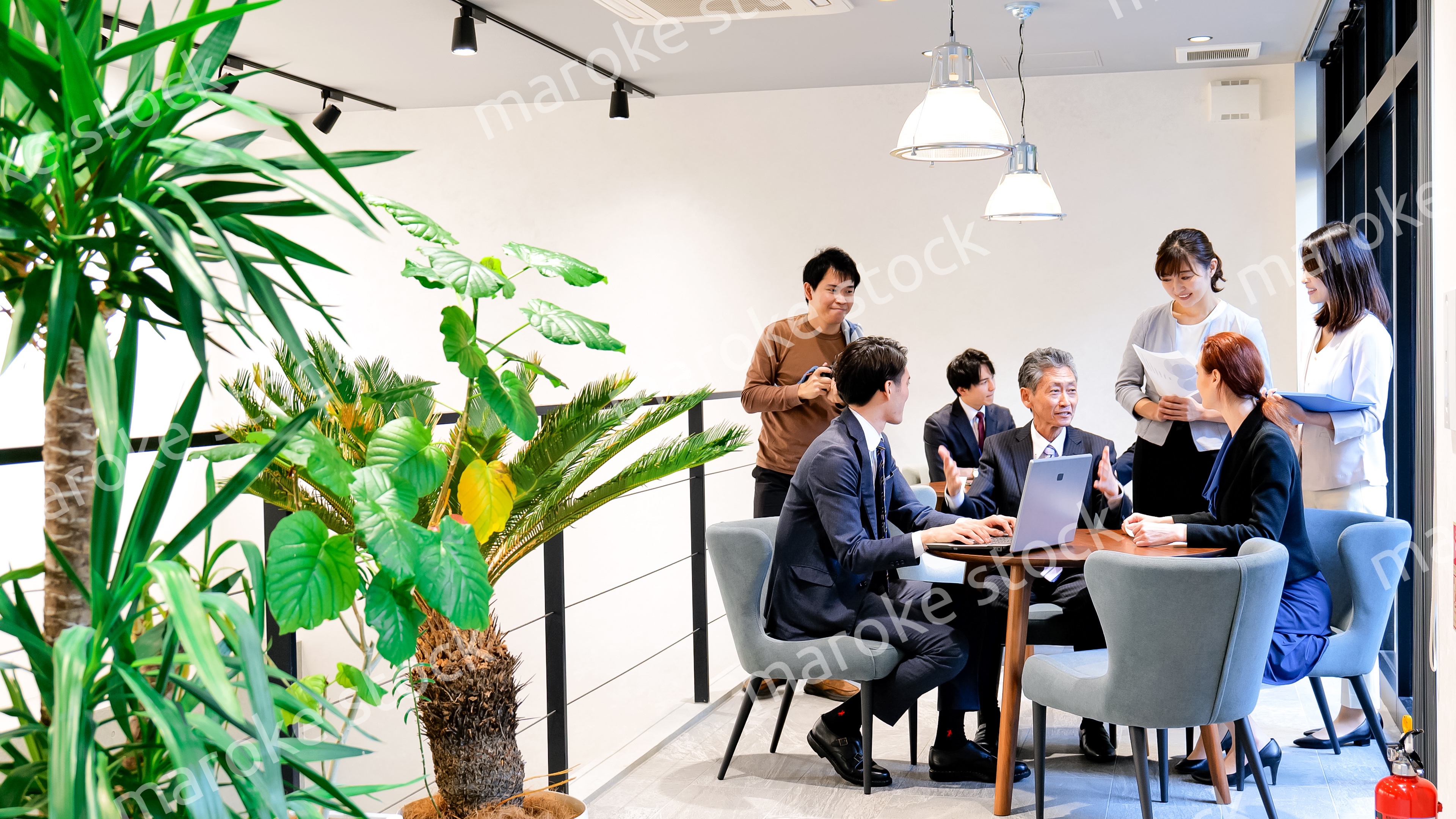 ストックフォト撮影現場