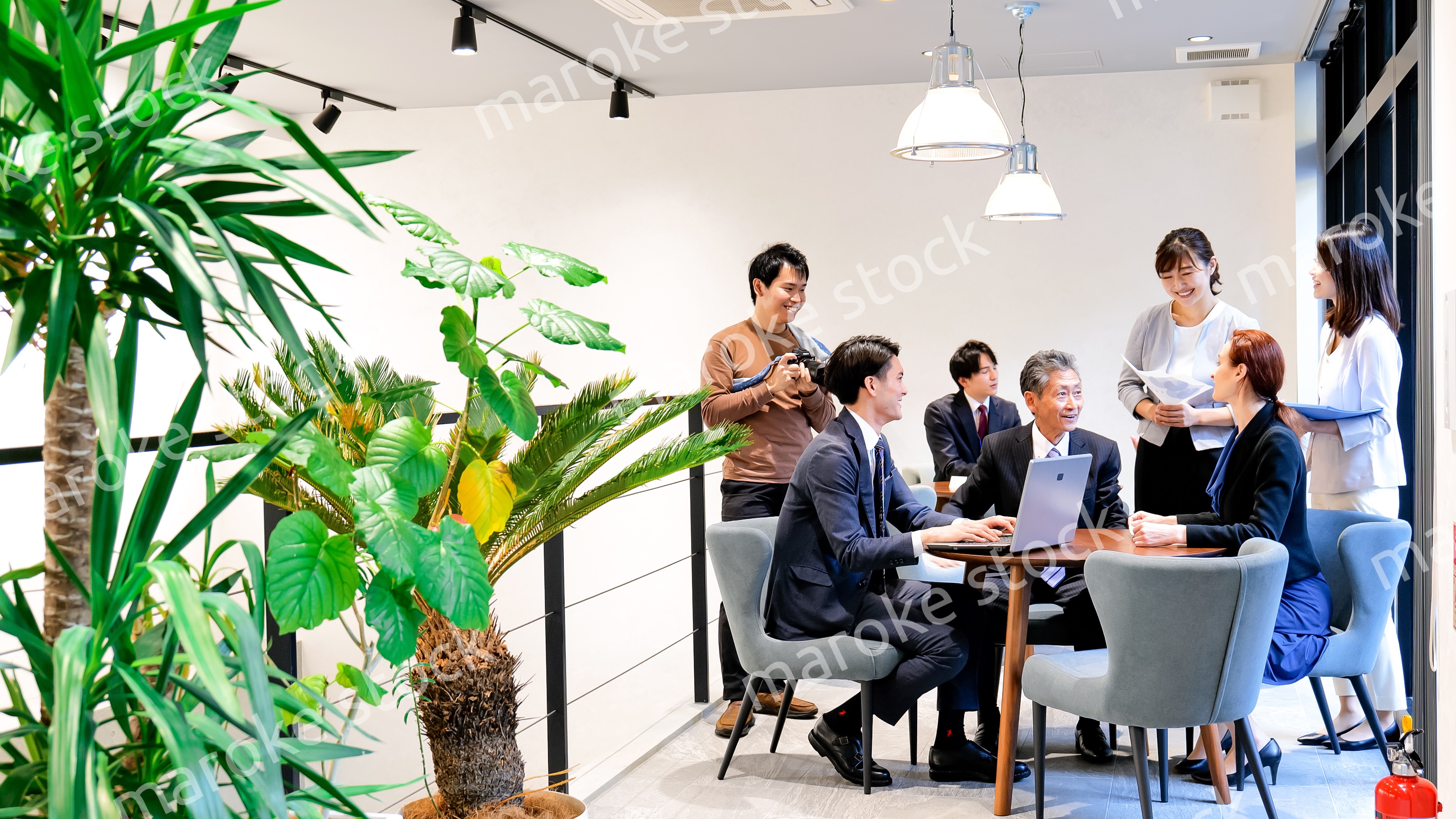 ストックフォト撮影現場