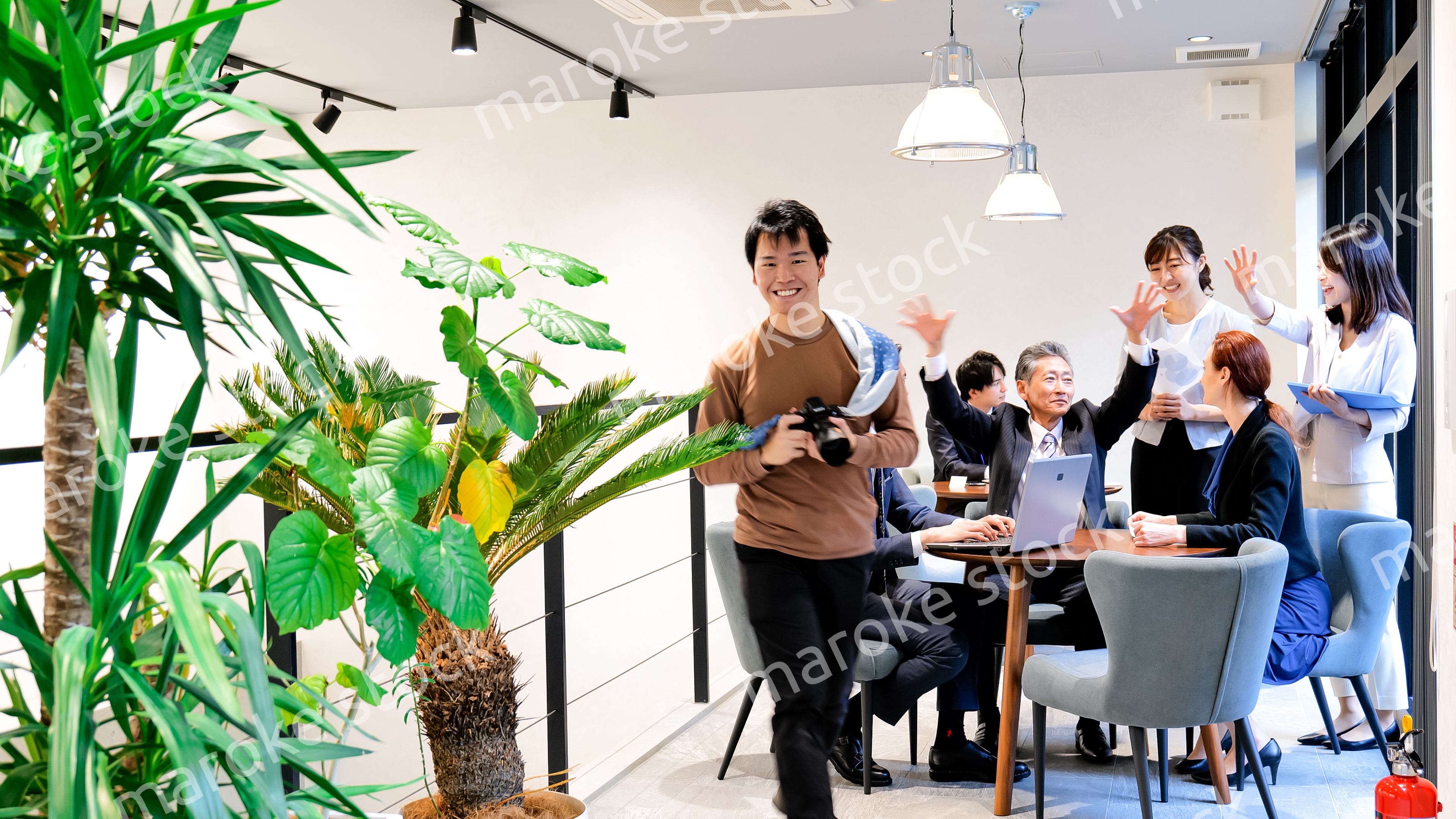 ストックフォト撮影現場