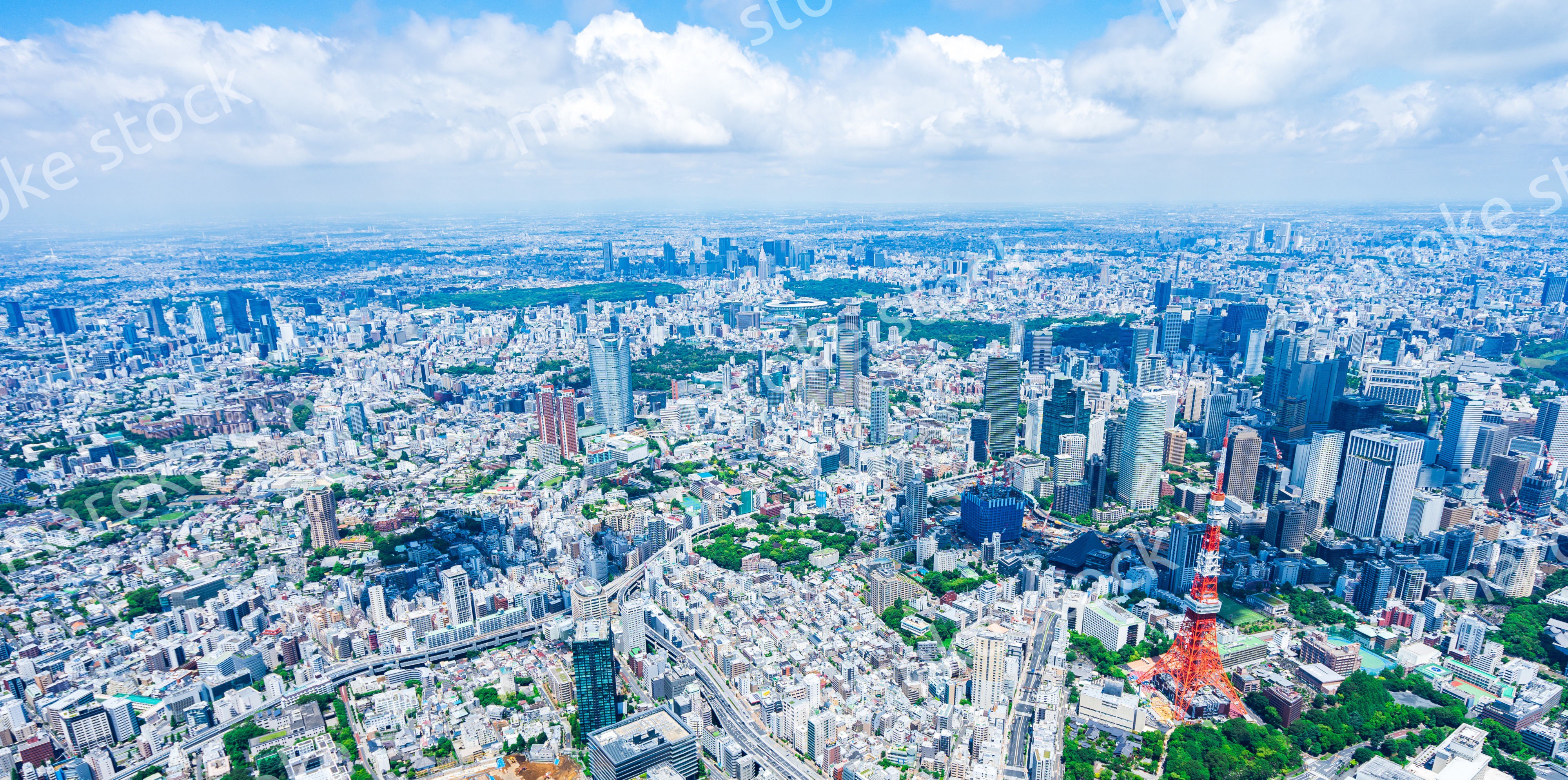 東京 都心部空撮写真