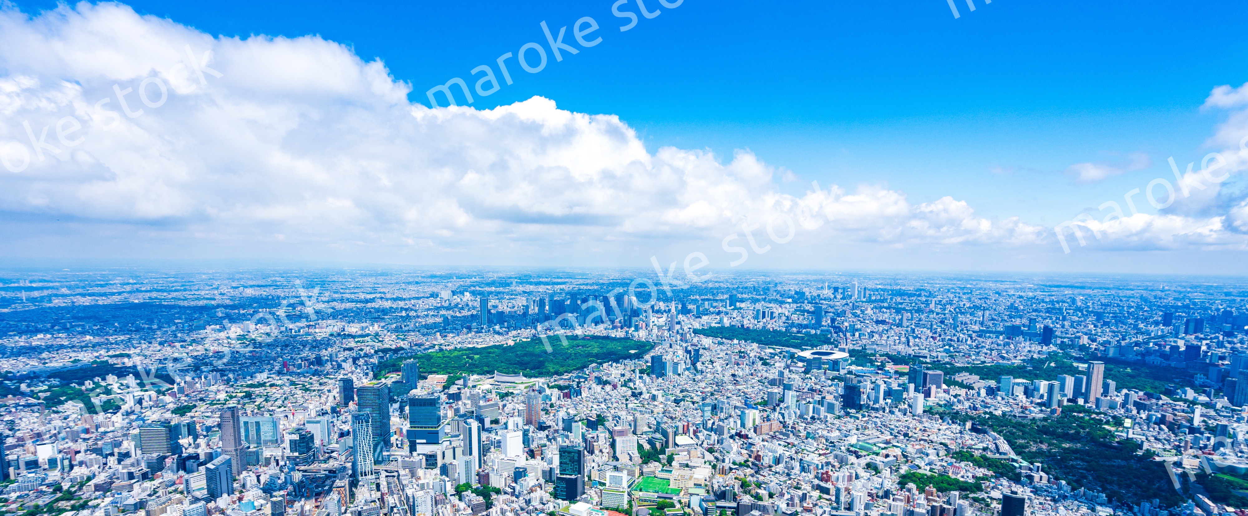 渋谷・青山・六本木・空撮写真