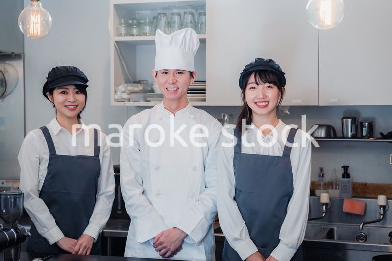 レストランスタッフの集合写真