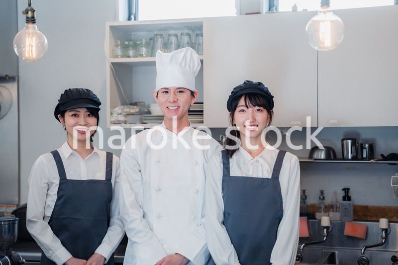 レストランスタッフの集合写真