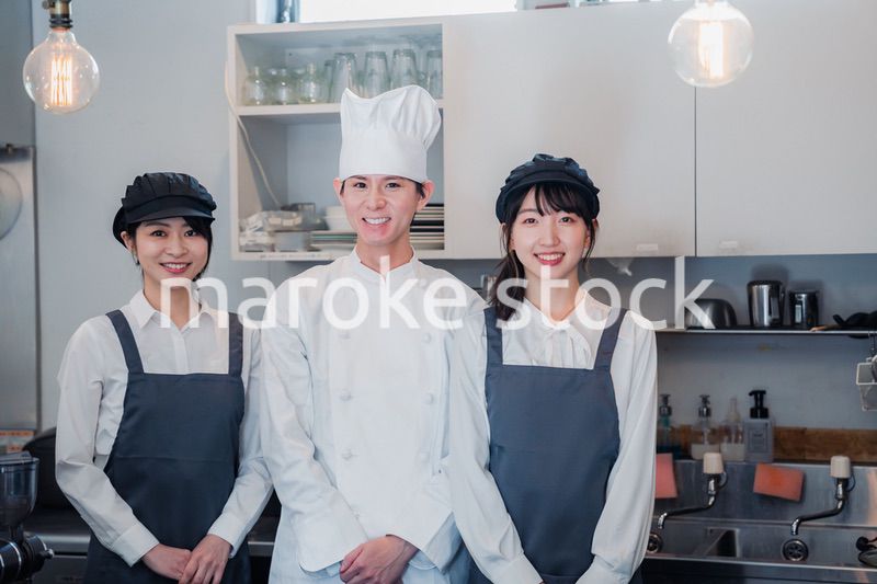 レストランスタッフの集合写真