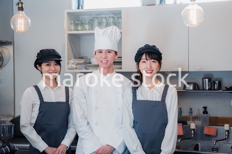 レストランスタッフの集合写真