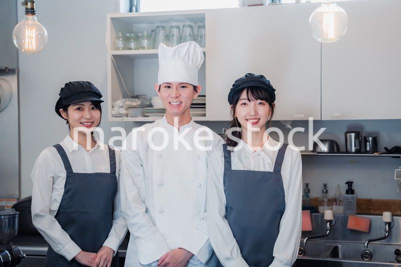 レストランスタッフの集合写真