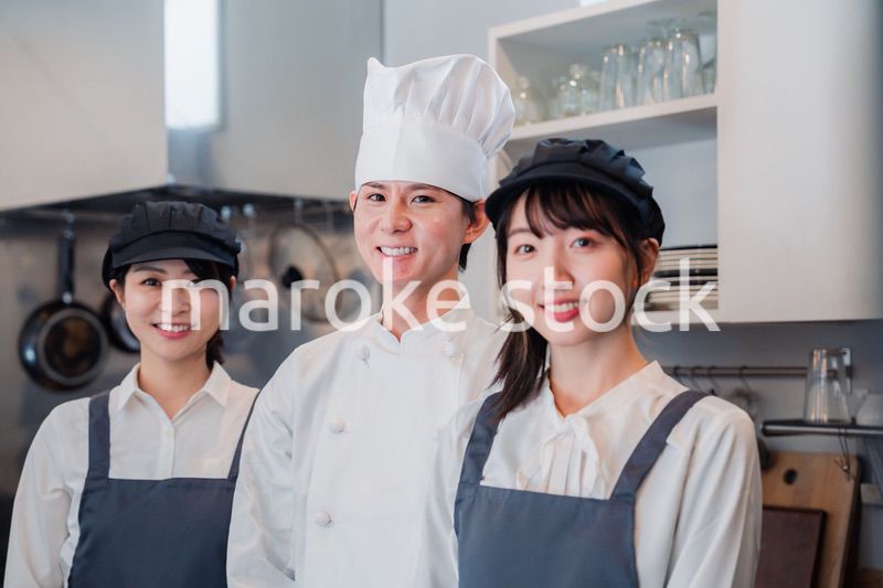 レストランスタッフの集合写真